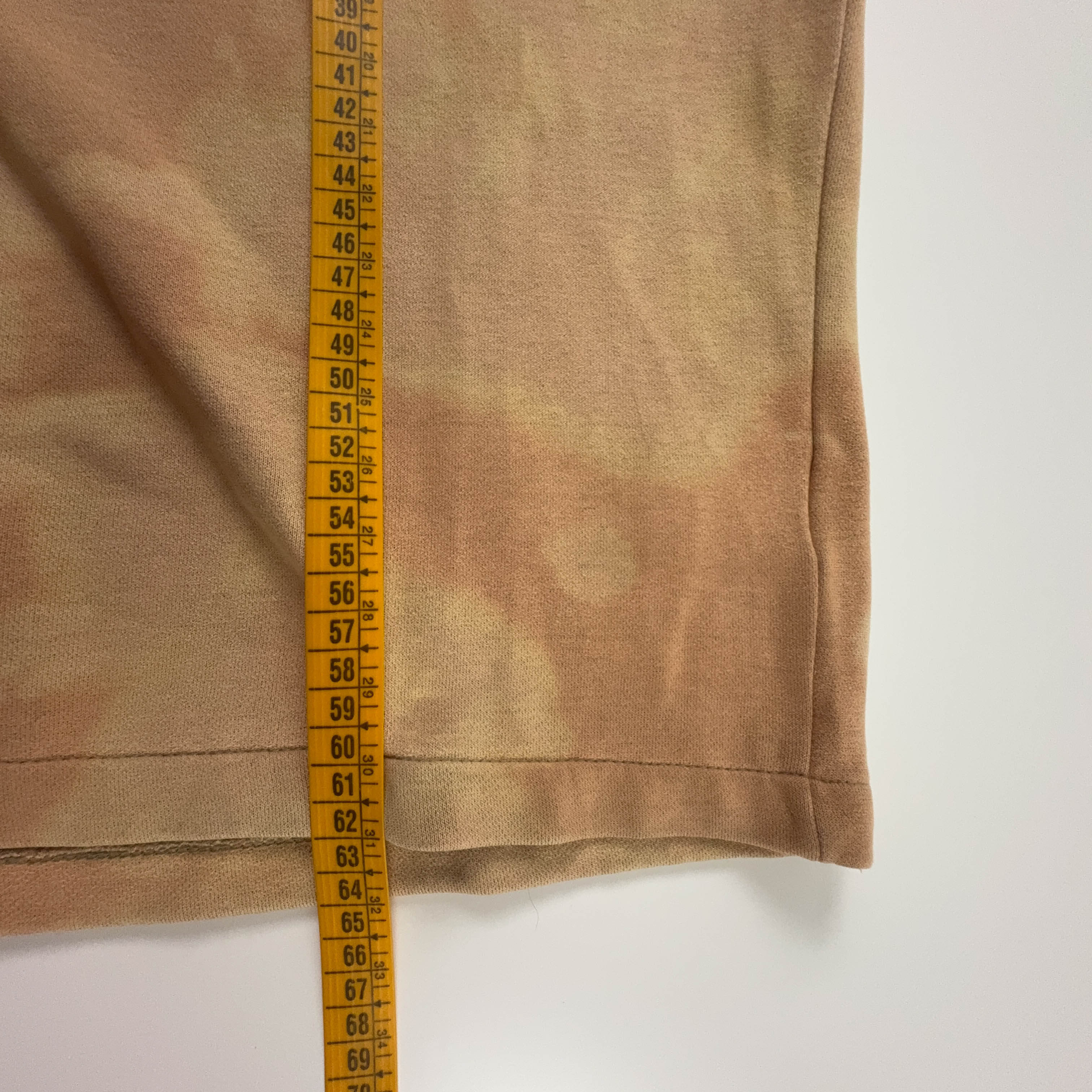 Felpa Nike Tie Dye Vintage arancione quarter zip 80% cotone anni 90 - Taglia S/M uomo