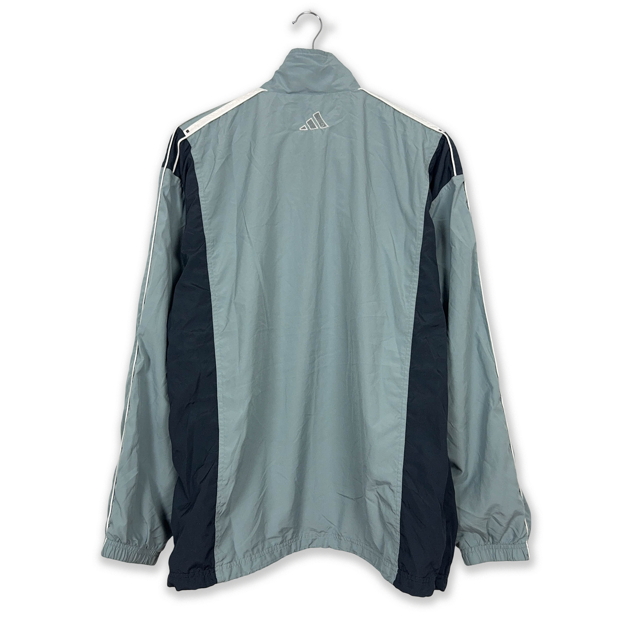 Adidas Vintage Light Blue Zip Up Windbreaker Jacket 2000s - Size D6 F180 Men