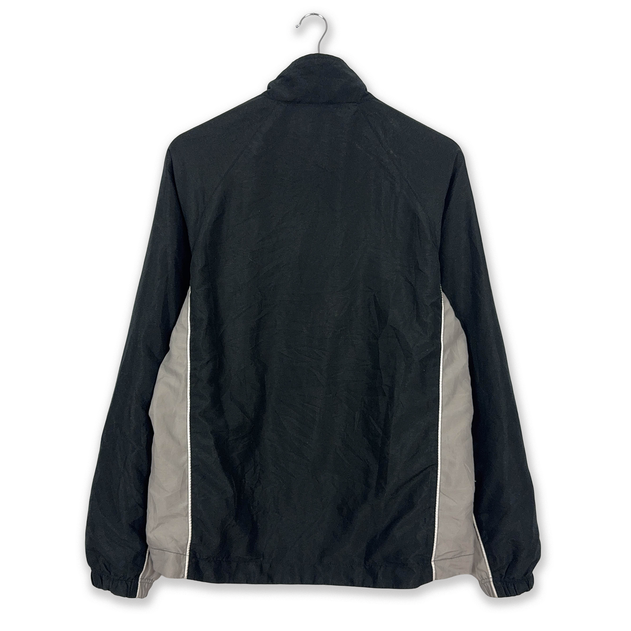 Fila Vintage Black & Grey Zip Up Windbreaker Jacket 2000s - Men's Size M