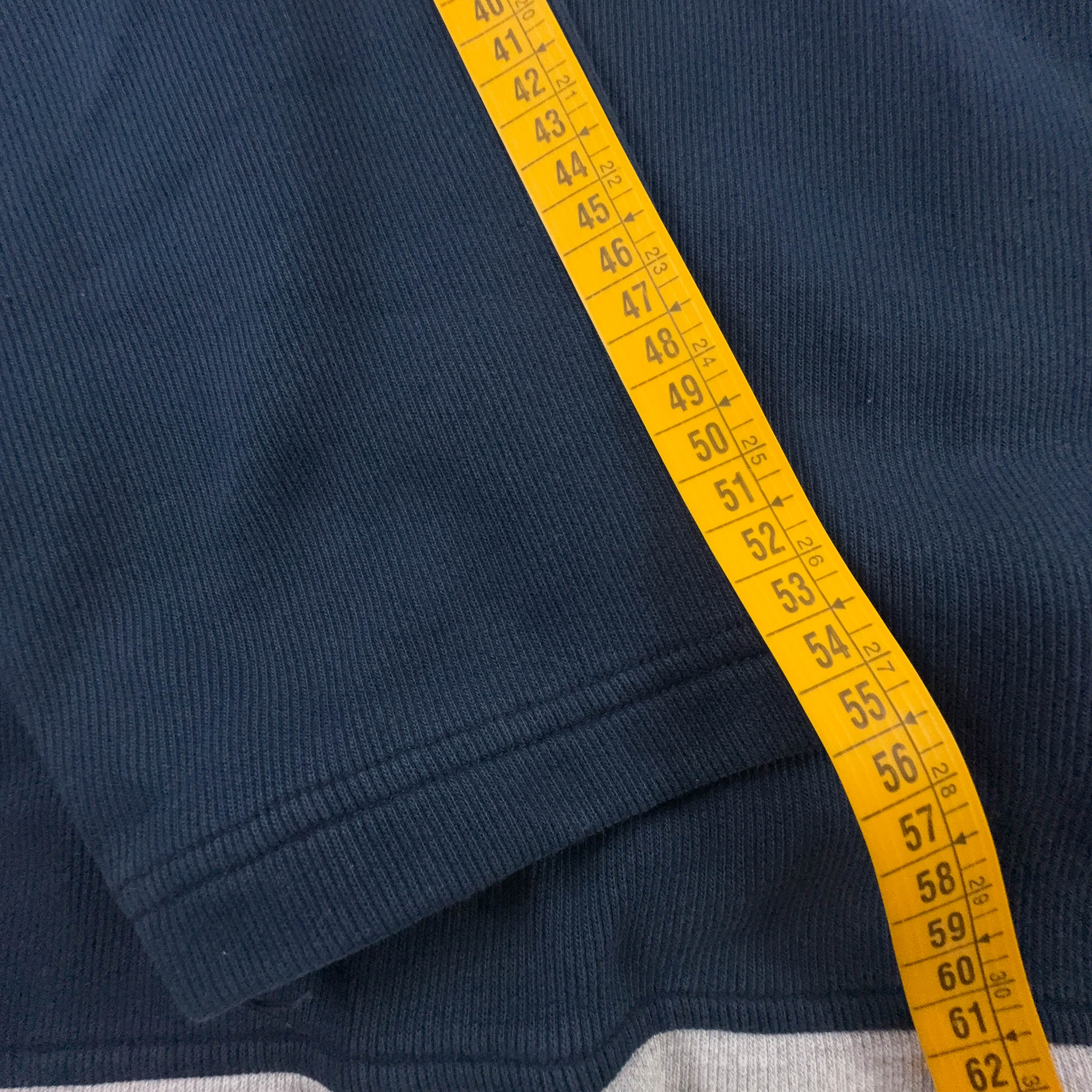 Felpa Nike Vintage blu e grigia con zip e cappuccio 80% cotone anni 90 - Taglia XL 188 uomo