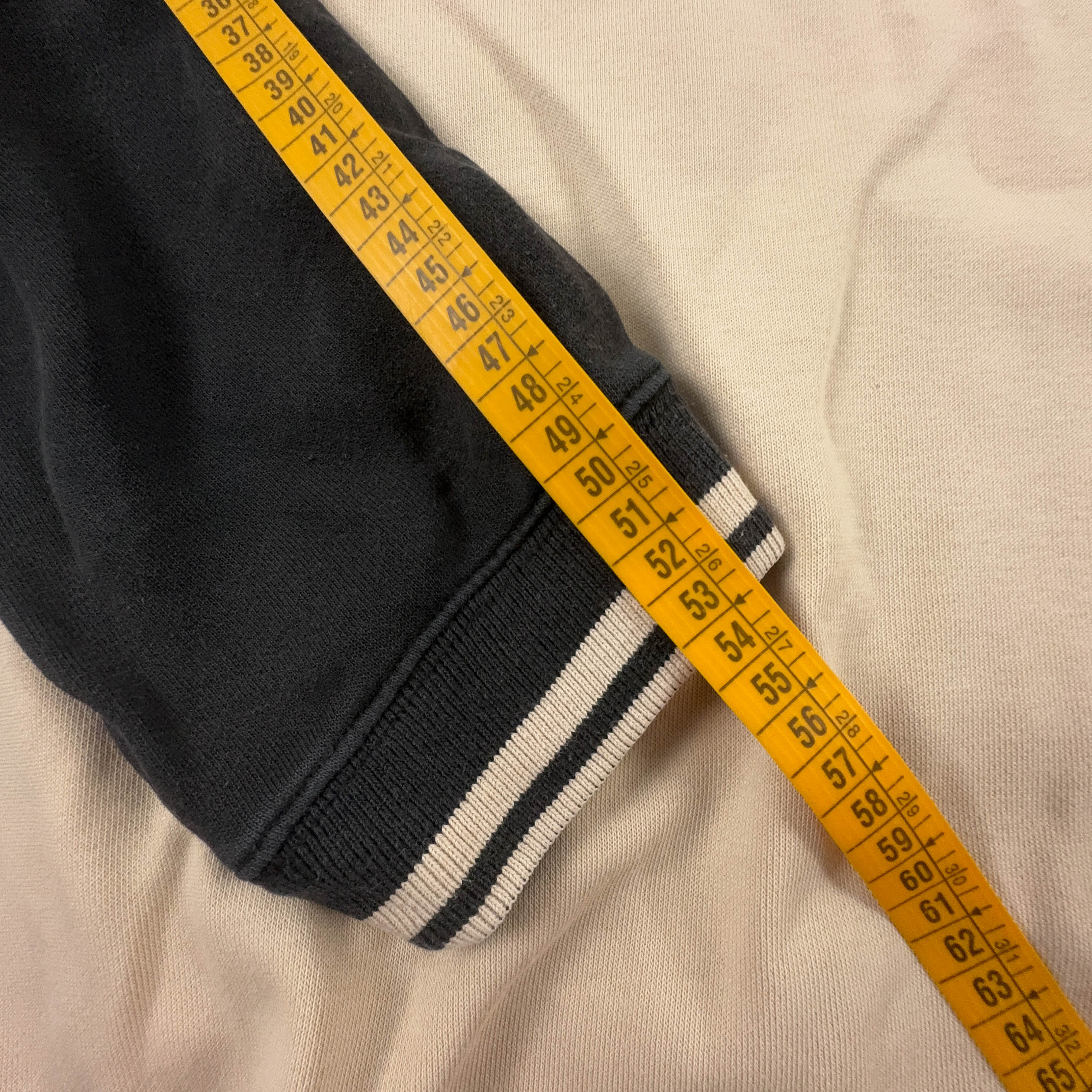 Felpa Nike Vintage crema a girocollo e logo ricamato 80% cotone anni 90 - Taglia XXL uomo