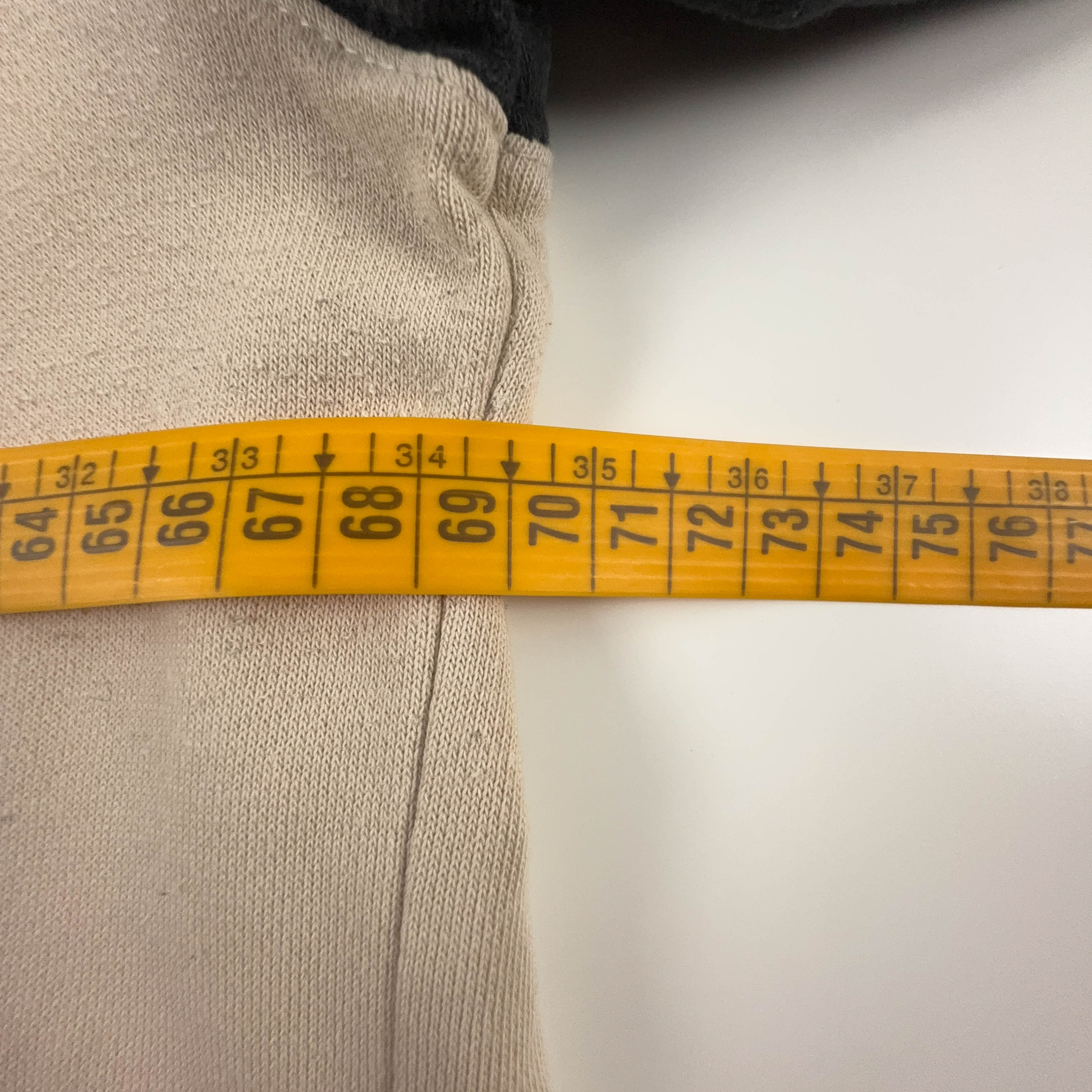 Felpa Nike Vintage crema a girocollo e logo ricamato 80% cotone anni 90 - Taglia XXL uomo