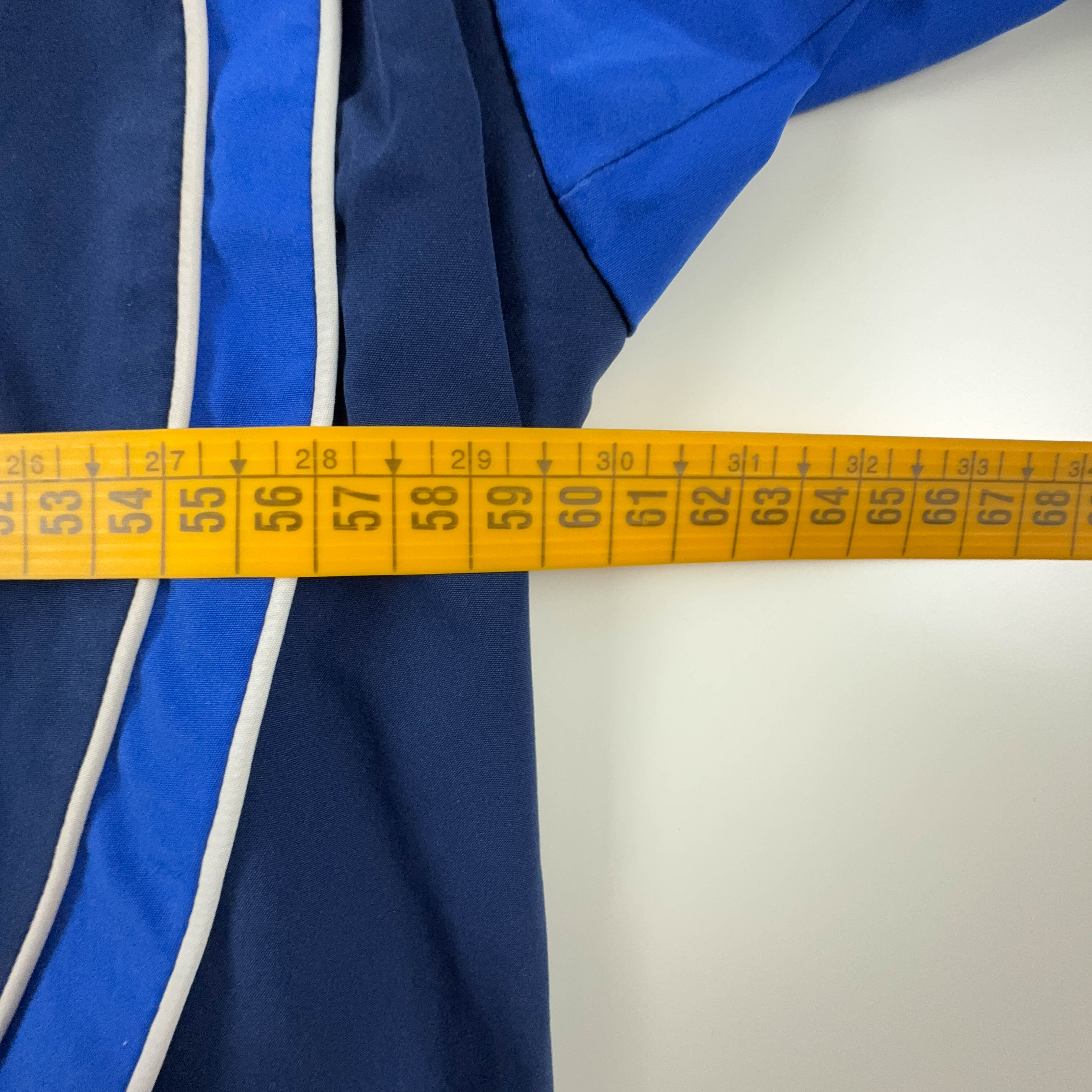 Adidas Vintage Double Face Blue Quarter Zip 90s Windbreaker Jacket - Size XL Men