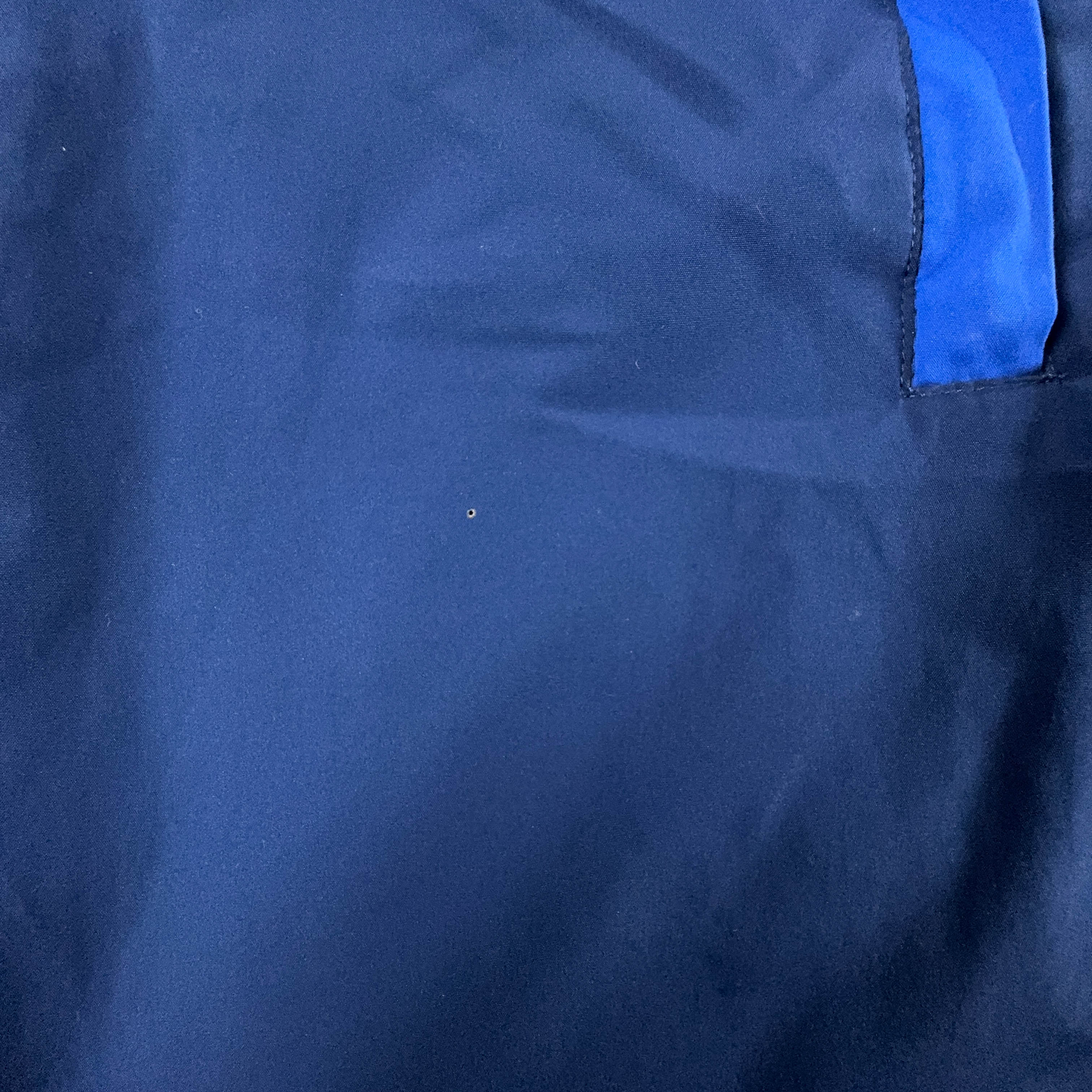 Adidas Vintage Double Face Blue Quarter Zip 90s Windbreaker Jacket - Size XL Men