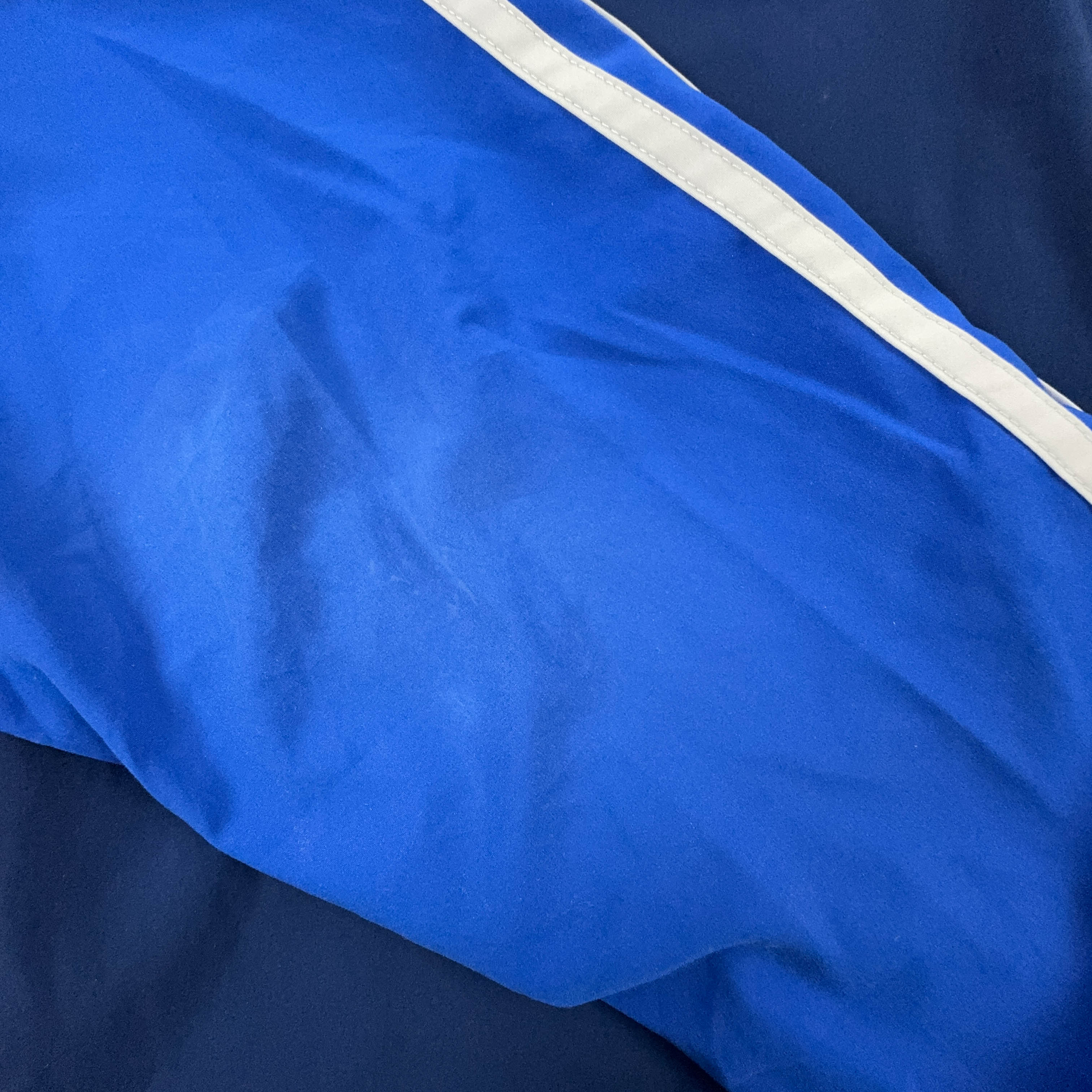 Adidas Vintage Double Face Blue Quarter Zip 90s Windbreaker Jacket - Size XL Men