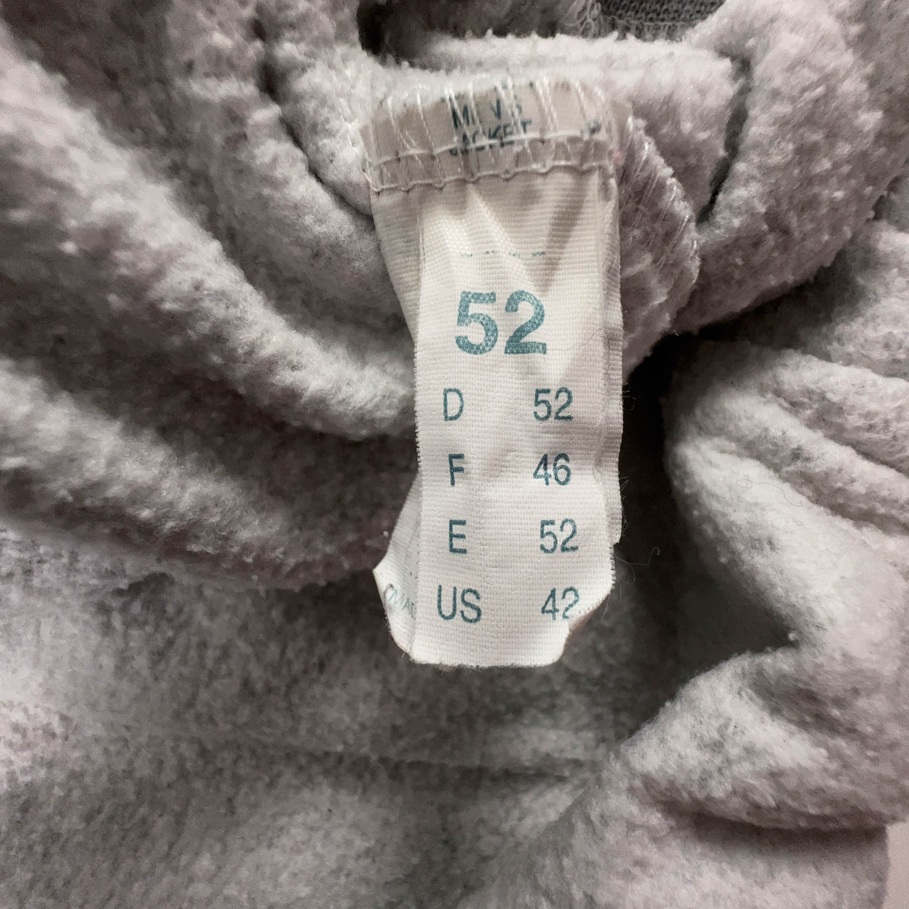 Felpa Sergio Tacchini Vintage blu e grigia con zip e logo ricamato anni 2000 - Taglia 52 uomo