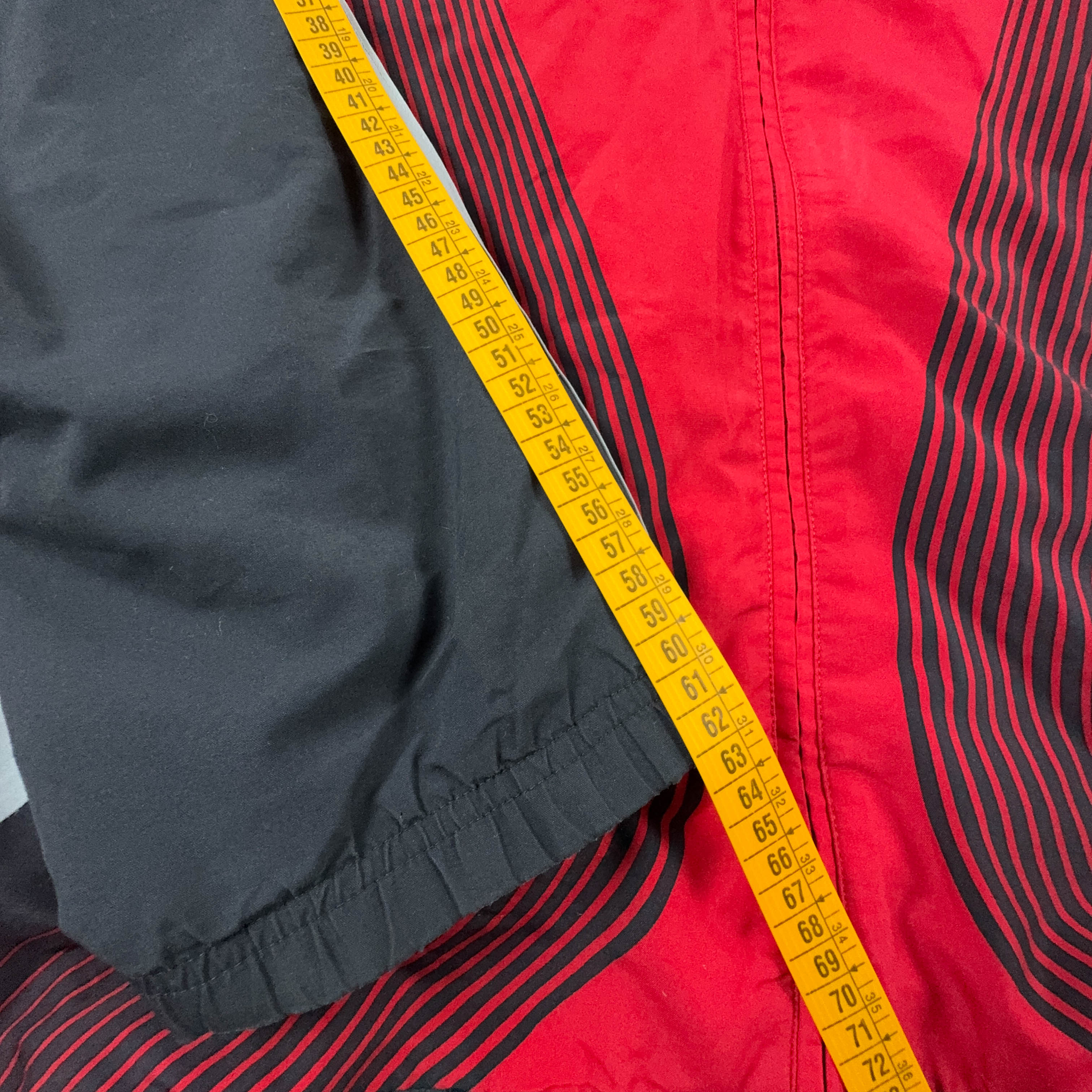 Adidas Vintage Red and Black Zip Up Windbreaker Jacket 2000s - Size D9 F198 Men