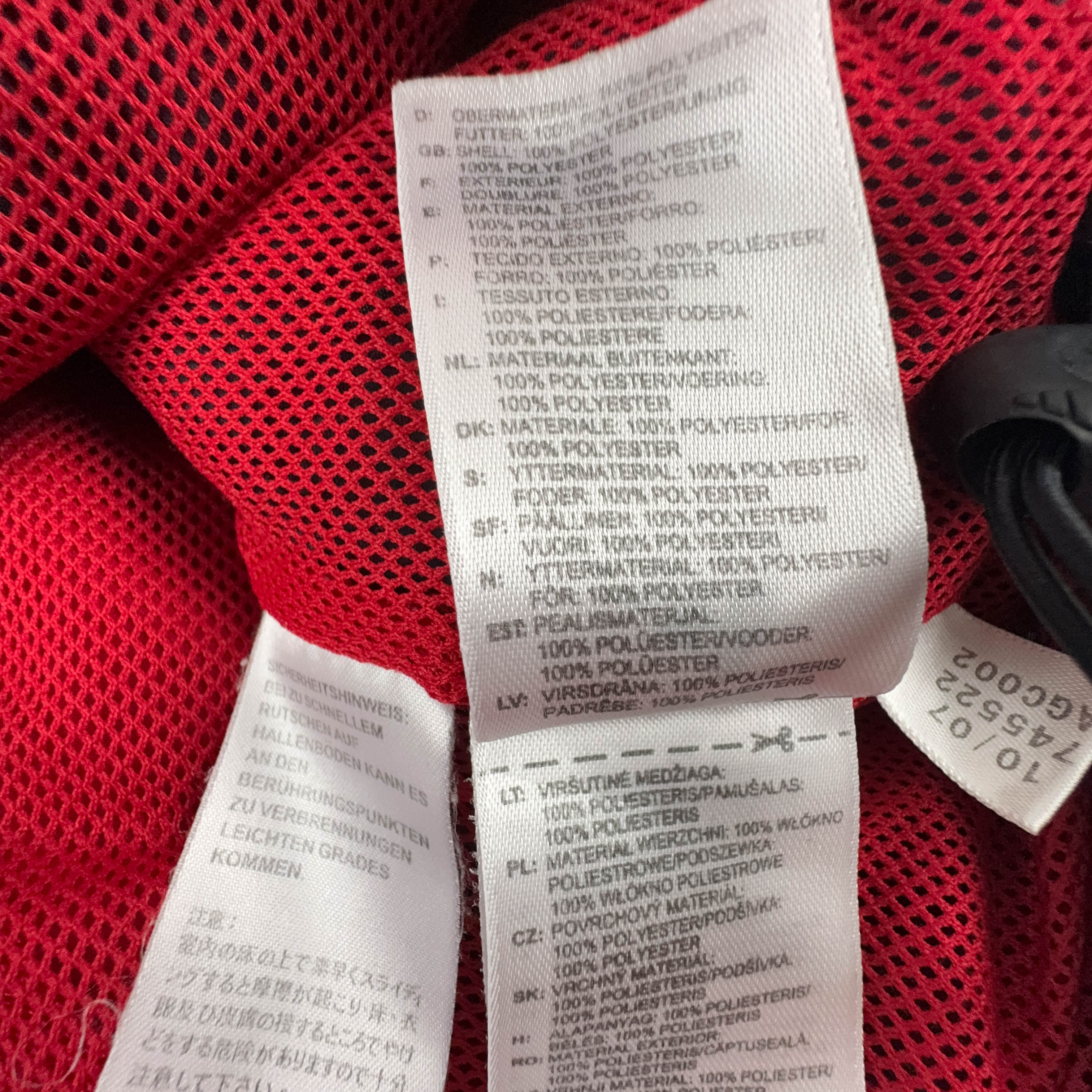 Adidas Vintage Red and Black Zip Up Windbreaker Jacket 2000s - Size D9 F198 Men