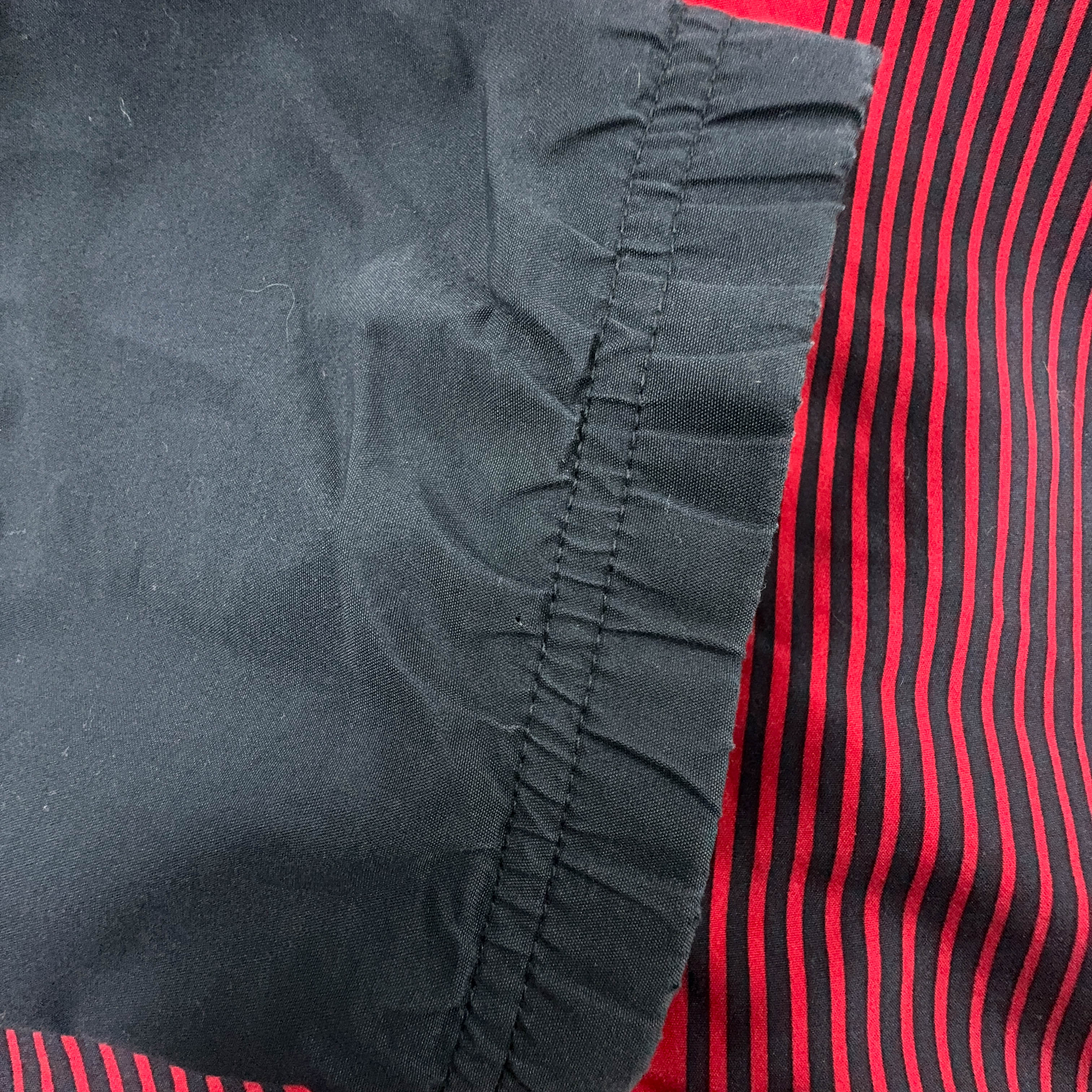 Adidas Vintage Red and Black Zip Up Windbreaker Jacket 2000s - Size D9 F198 Men