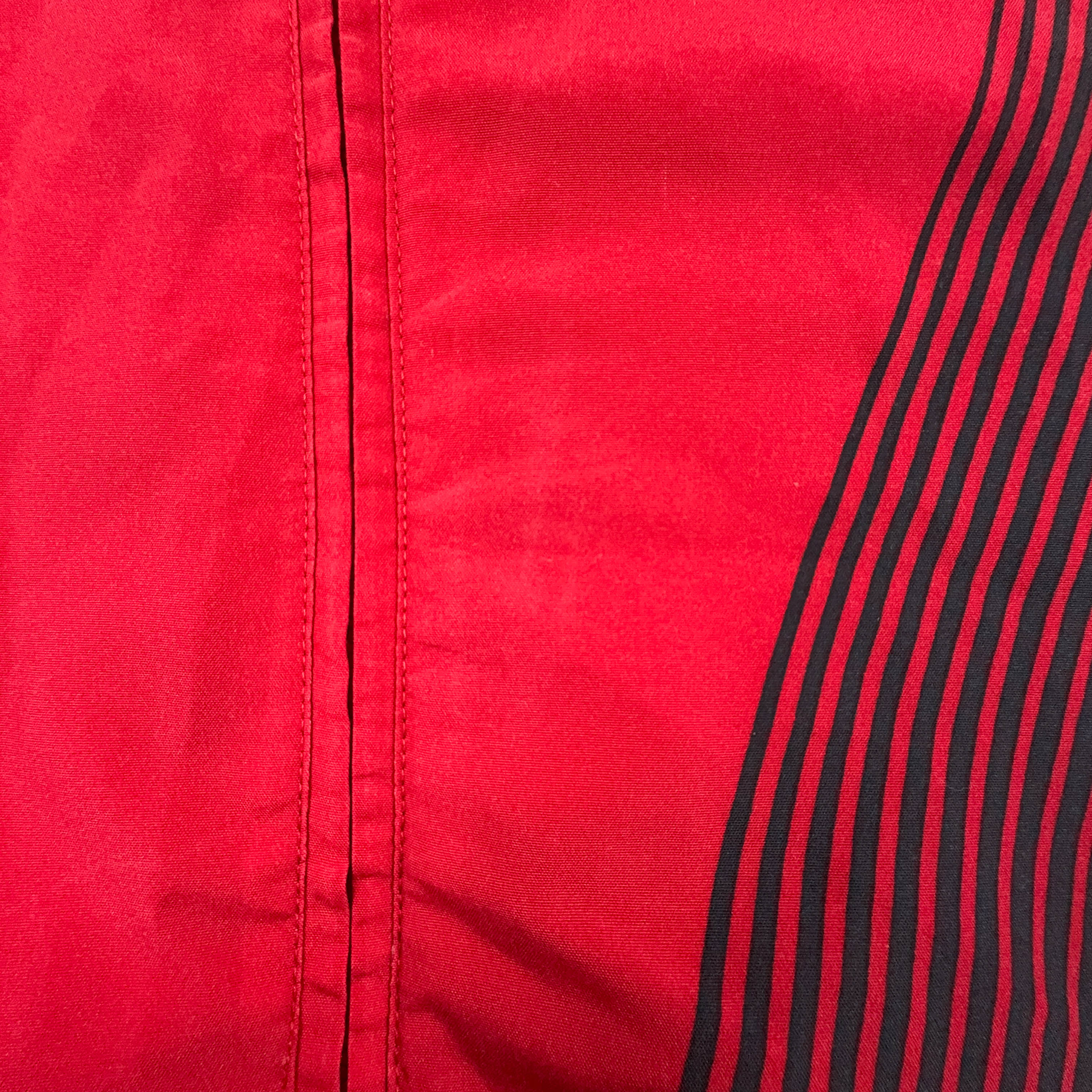 Adidas Vintage Red and Black Zip Up Windbreaker Jacket 2000s - Size D9 F198 Men