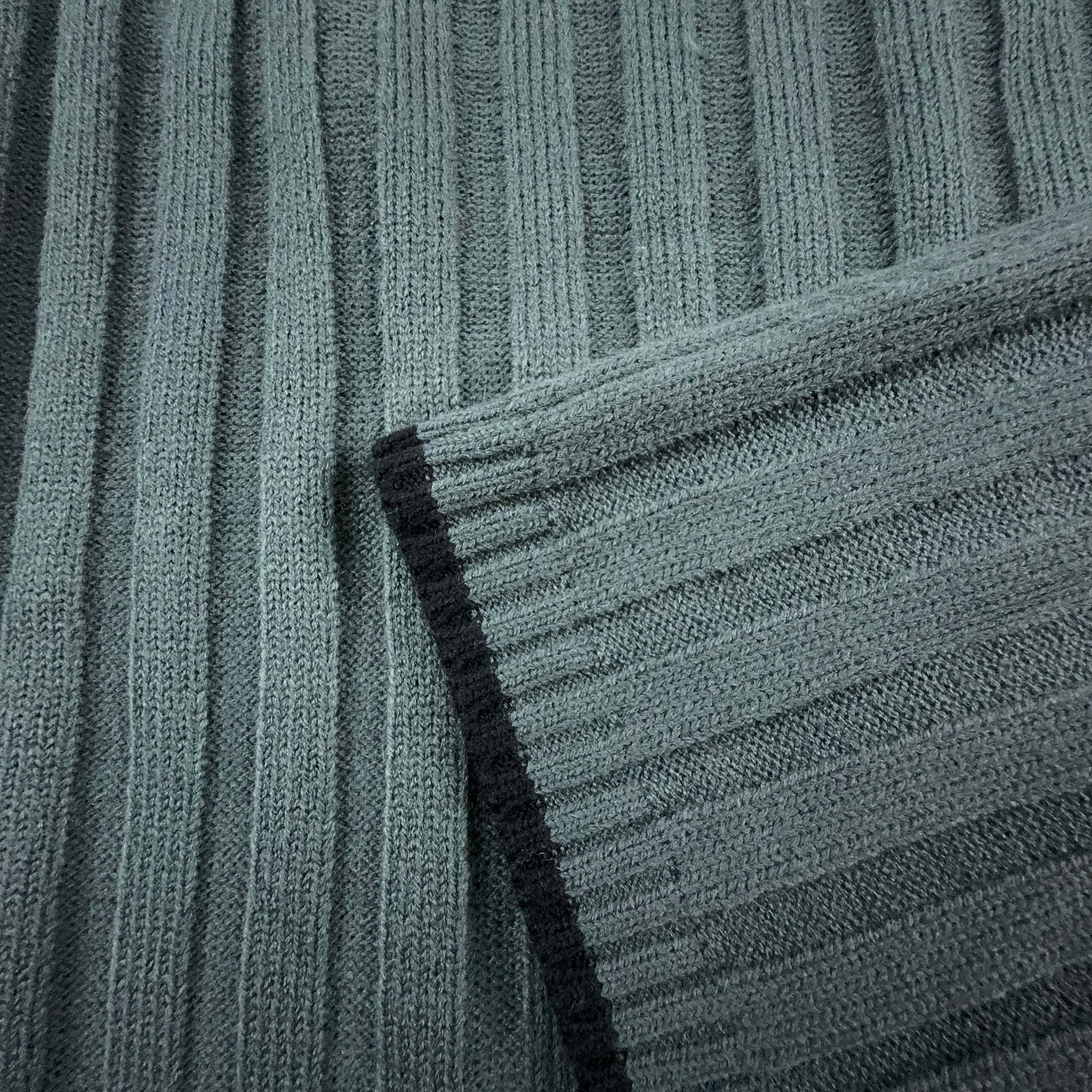 Maglione Hugo Boss Vintage a girocollo grigio a righe - Taglia XXL uomo
