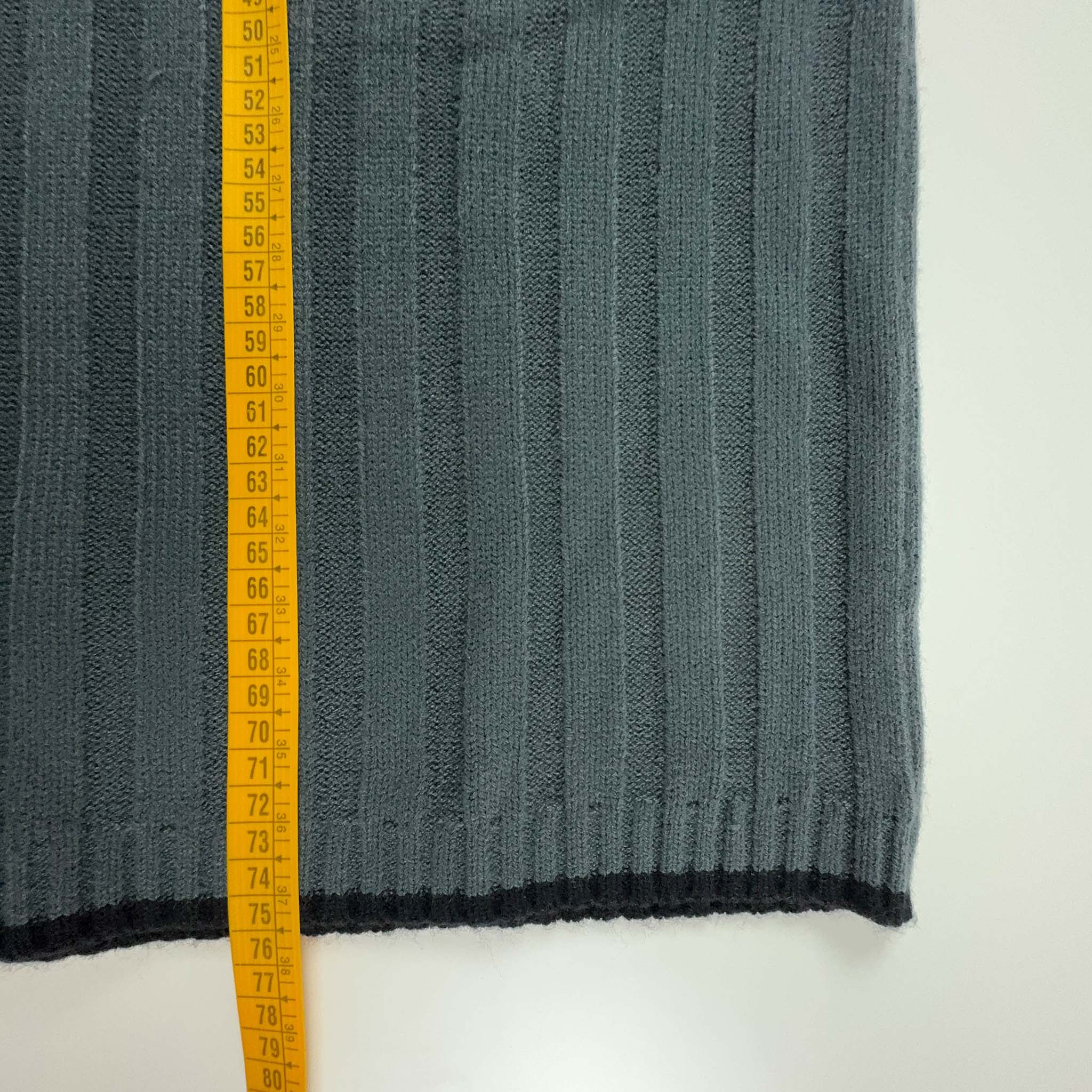 Maglione Hugo Boss Vintage a girocollo grigio a righe - Taglia XXL uomo