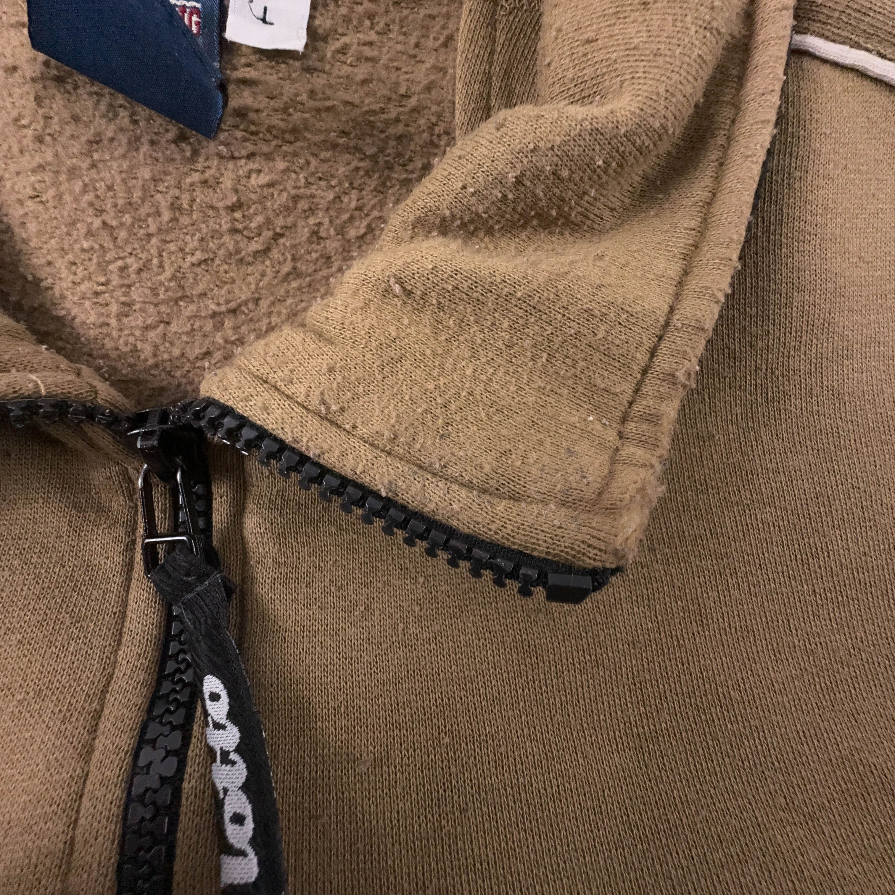 Felpa Lotto Vintage marrone quarter zip anni 90 - Taglia 50 uomo