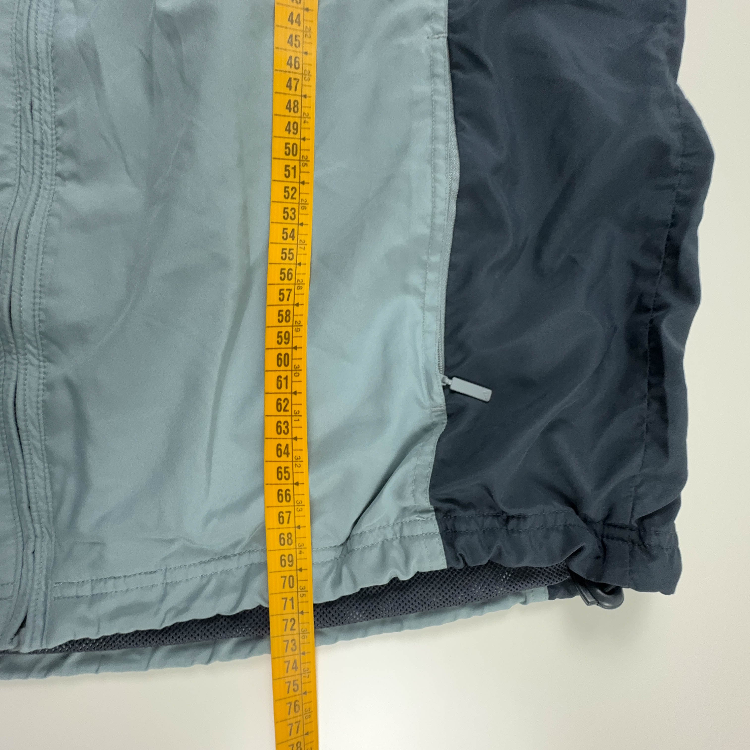 Adidas Vintage Light Blue Zip Up Windbreaker Jacket 2000s - Size D6 F180 Men