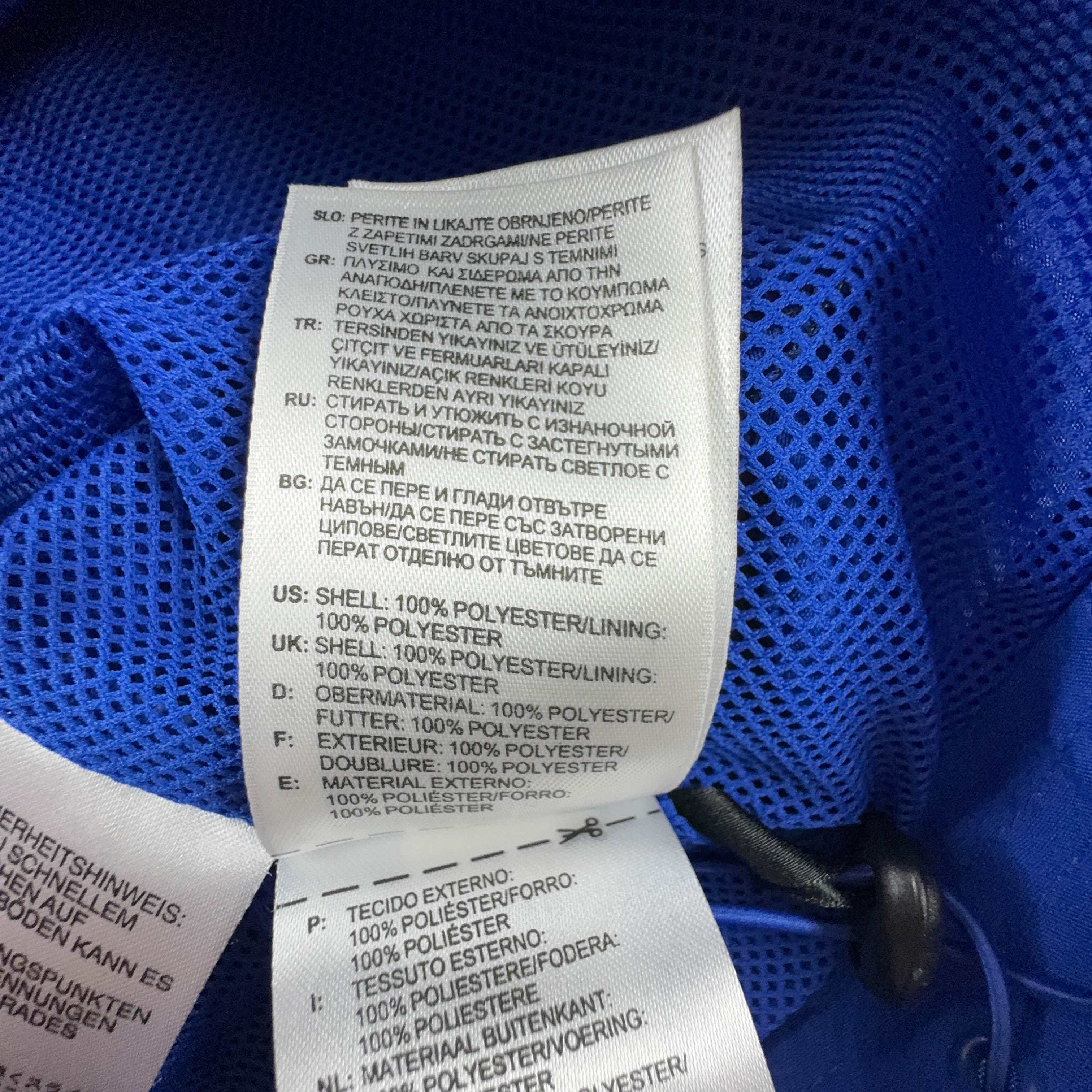 Adidas Vintage Blue Zip Up Windbreaker Jacket 2000s - Size D8 F192 Men