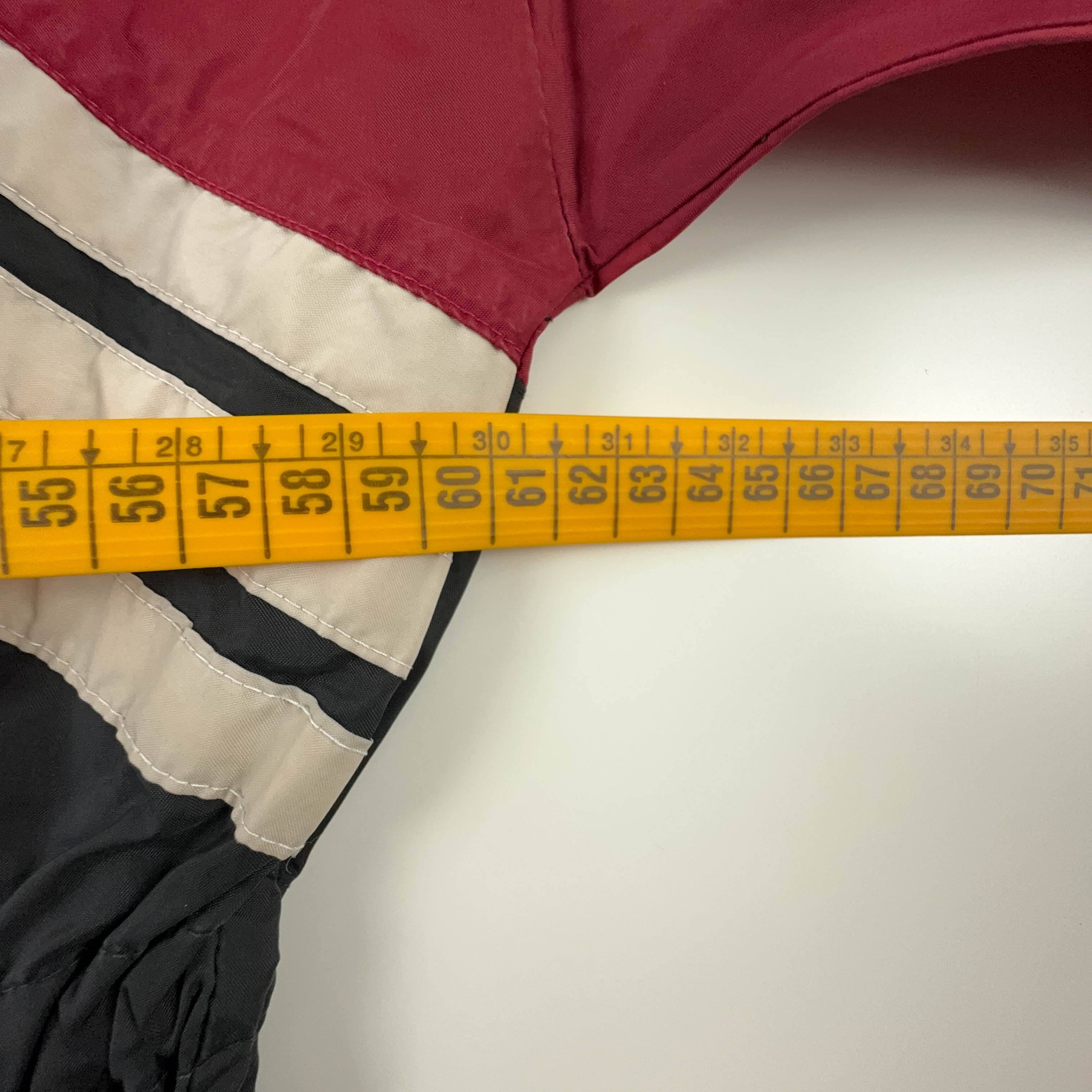 Adidas Vintage Waterproof Red Black Zip Up Windbreaker Jacket 90s - Size D6 F180 Men