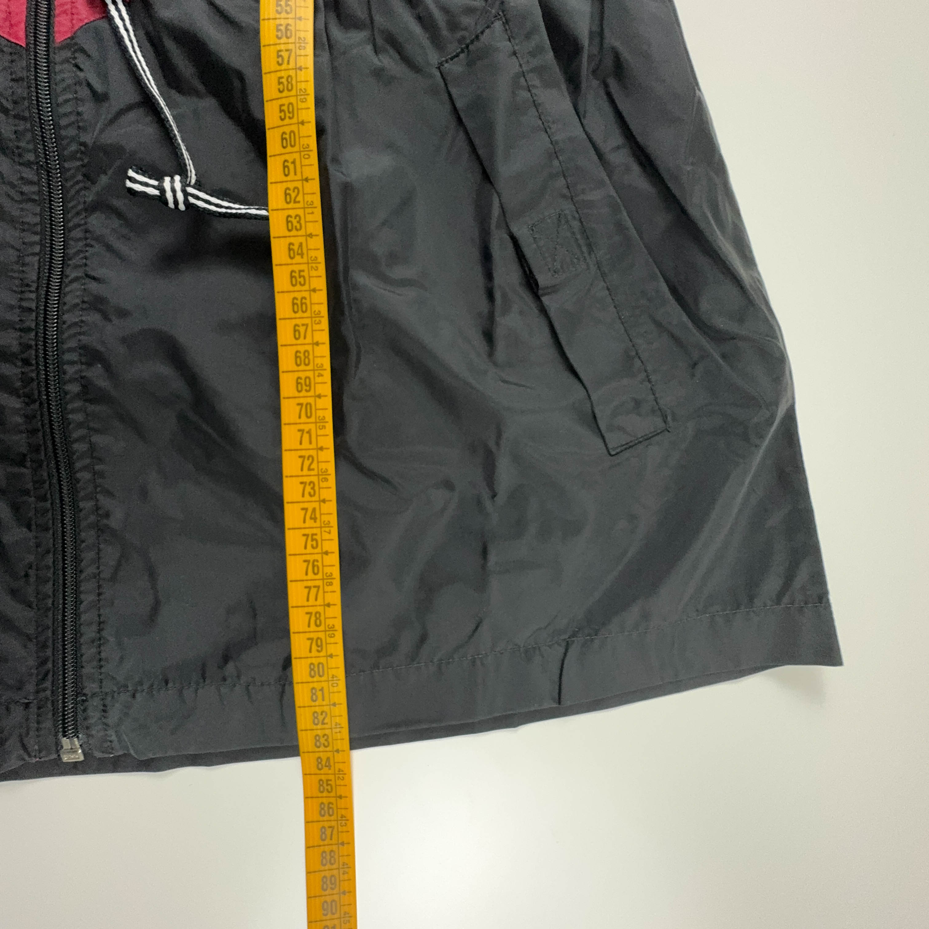 Adidas Vintage Waterproof Red Black Zip Up Windbreaker Jacket 90s - Size D6 F180 Men