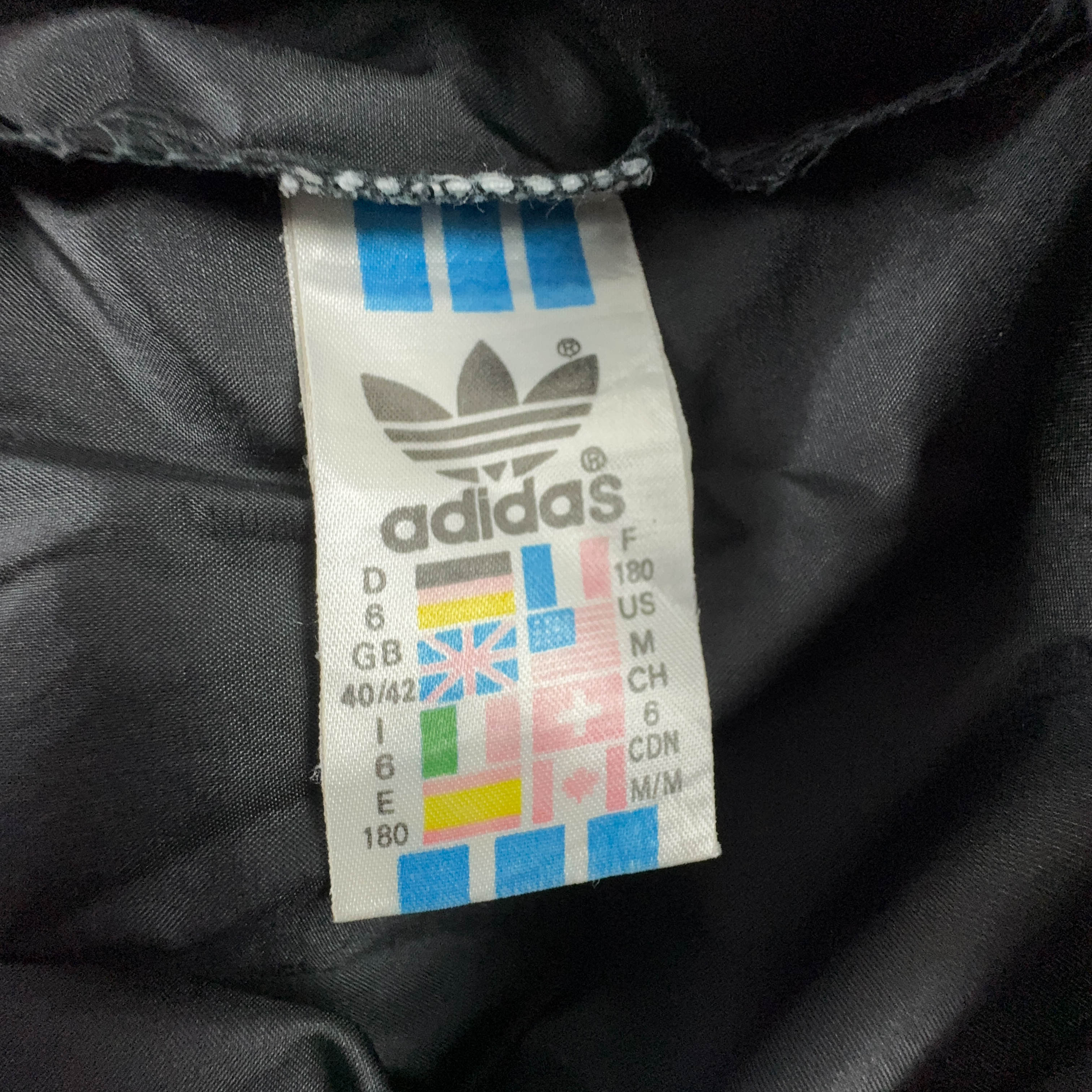 Adidas Vintage Waterproof Red Black Zip Up Windbreaker Jacket 90s - Size D6 F180 Men