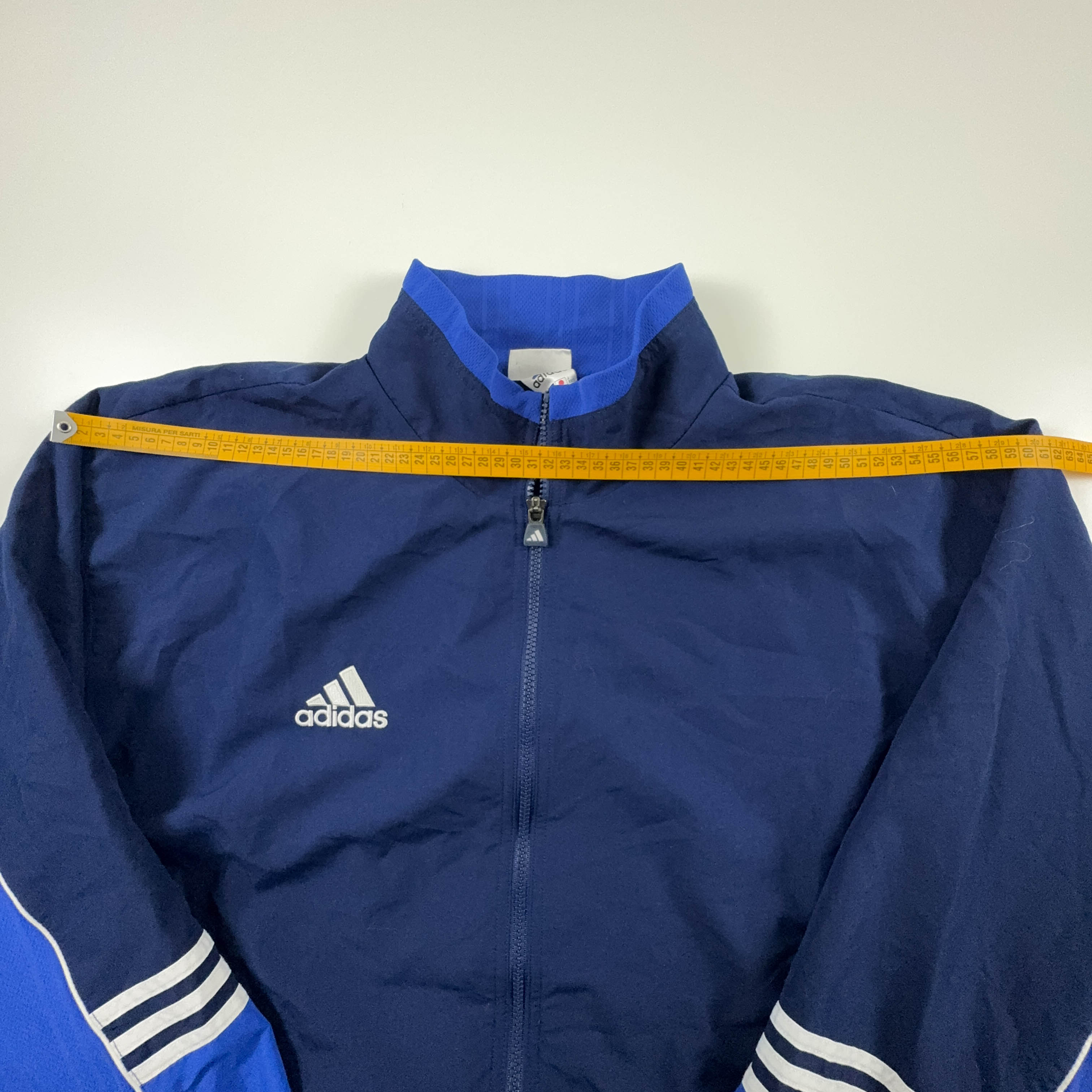 Adidas Vintage Blue Zip Up Windbreaker Jacket 90s - Size D8 F192 Men