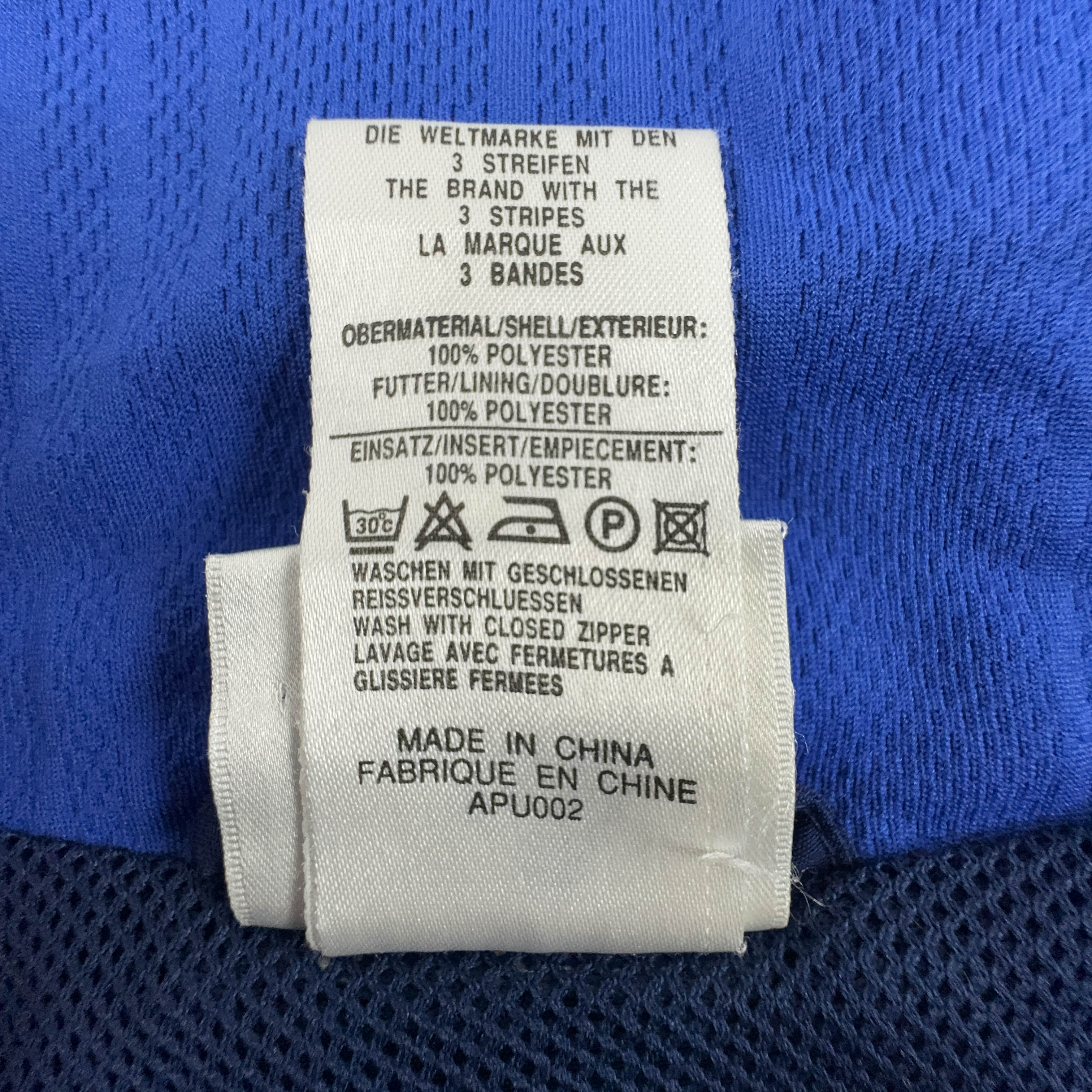 Adidas Vintage Blue Zip Up Windbreaker Jacket 90s - Size D8 F192 Men