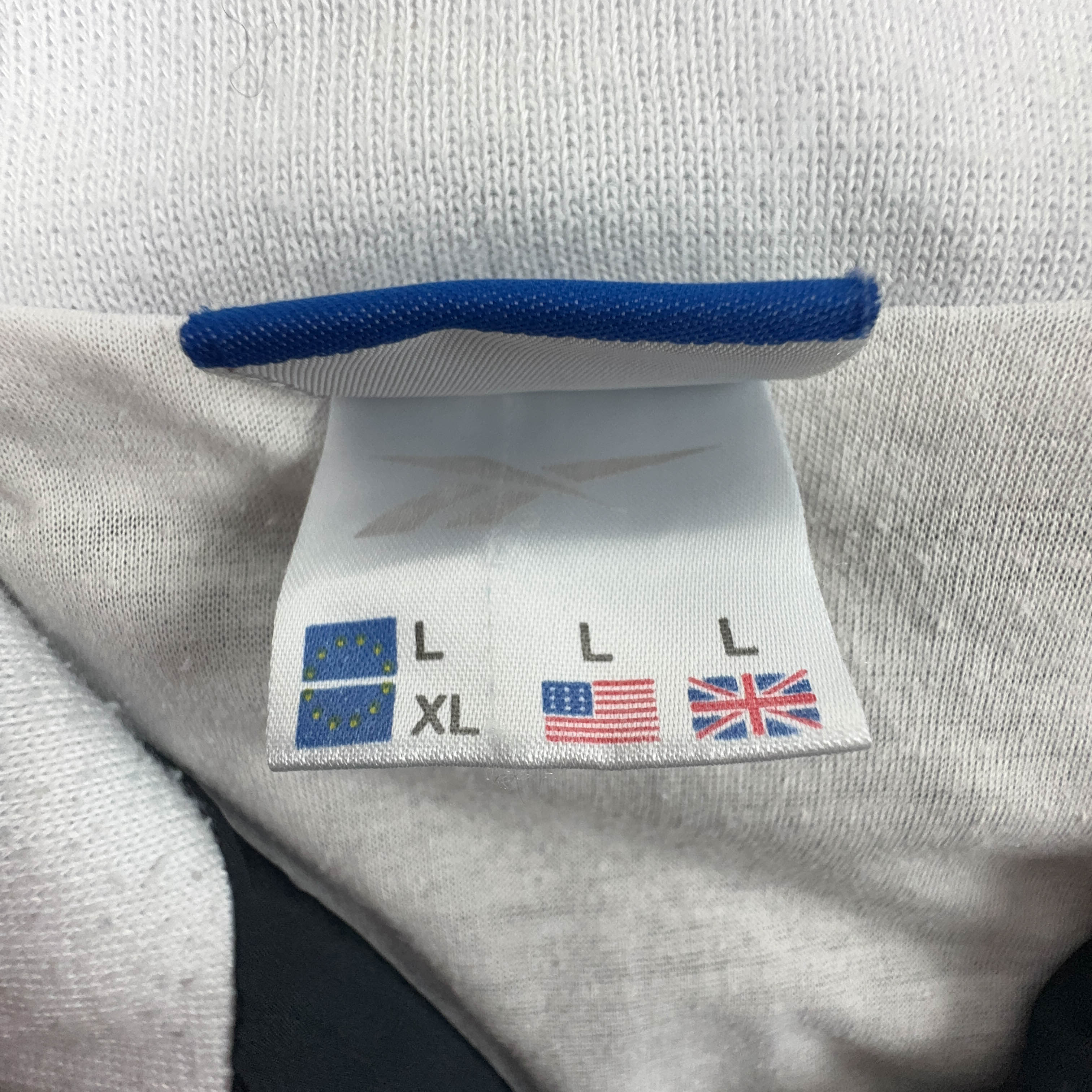 Reebok Vintage Dark Blue Zip Up Windbreaker Jacket 2000s - Men's Size L/XL