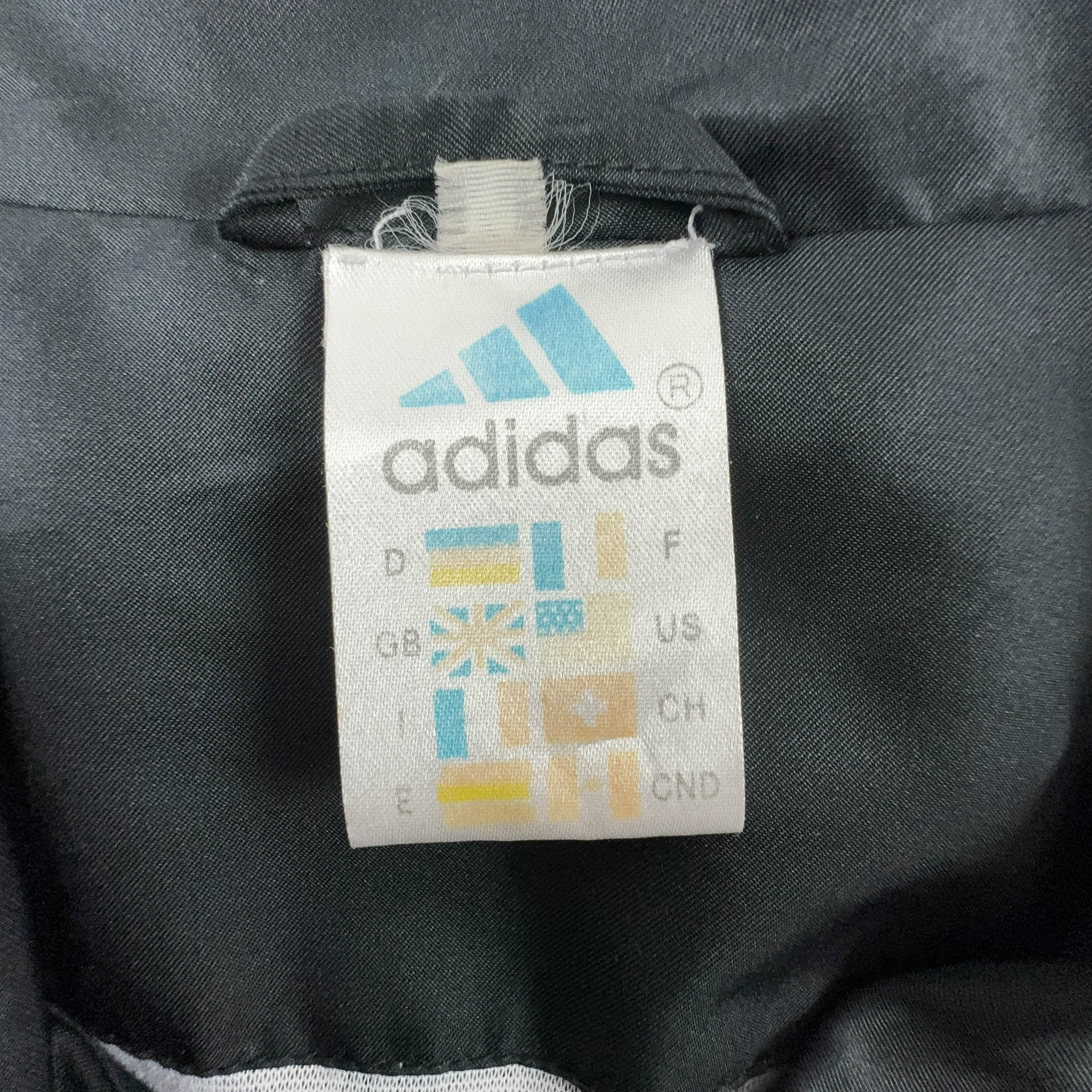 Giacca a vento Adidas Vintage rossa e nera con zip anni 90 - Taglia XL/XXL uomo