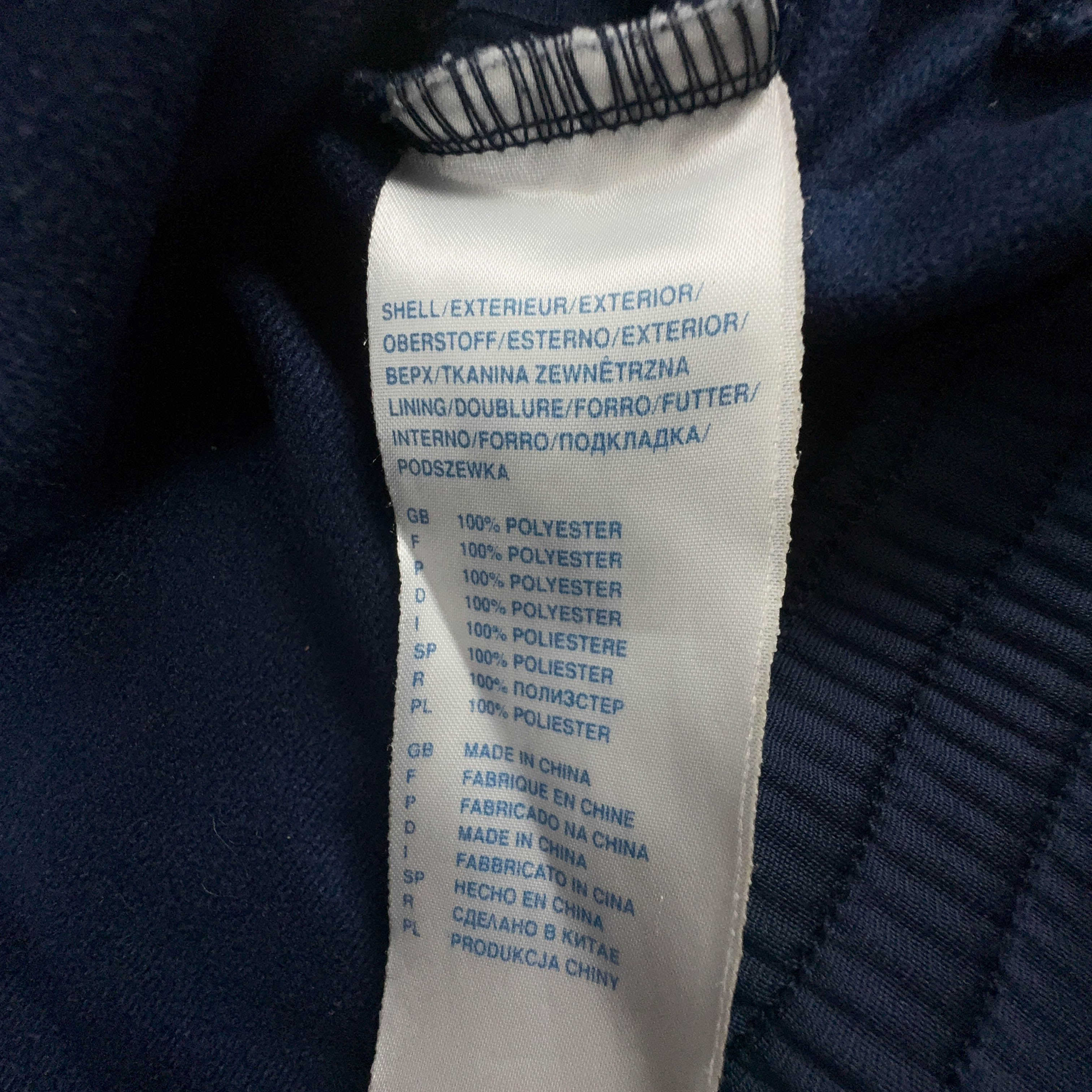 Felpa Reebok Vintage blu e grigia con zip anni 90 - Taglia L/XL uomo