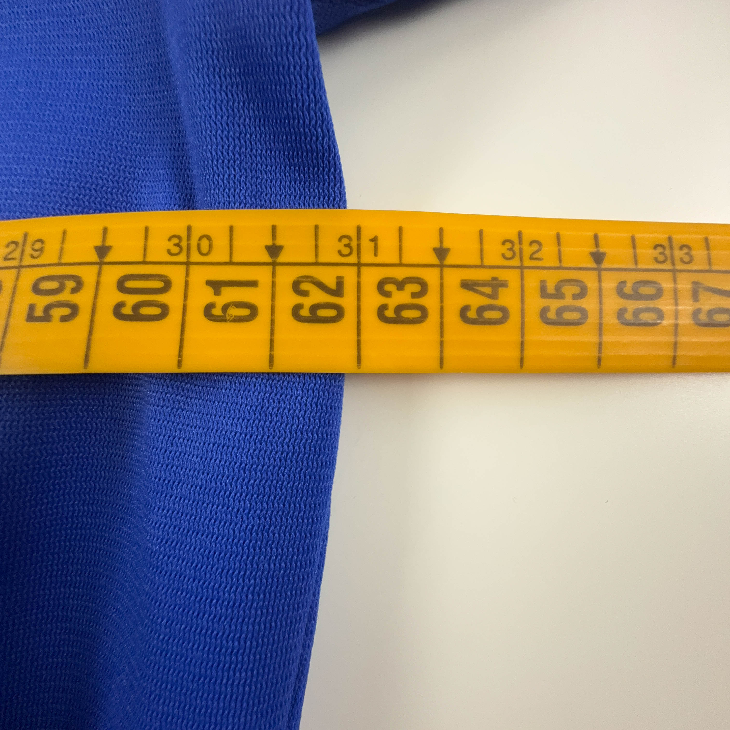 Felpa Adidas Vintage blu con zip e logo ricamato anni 80  - Taglia L 186 uomo