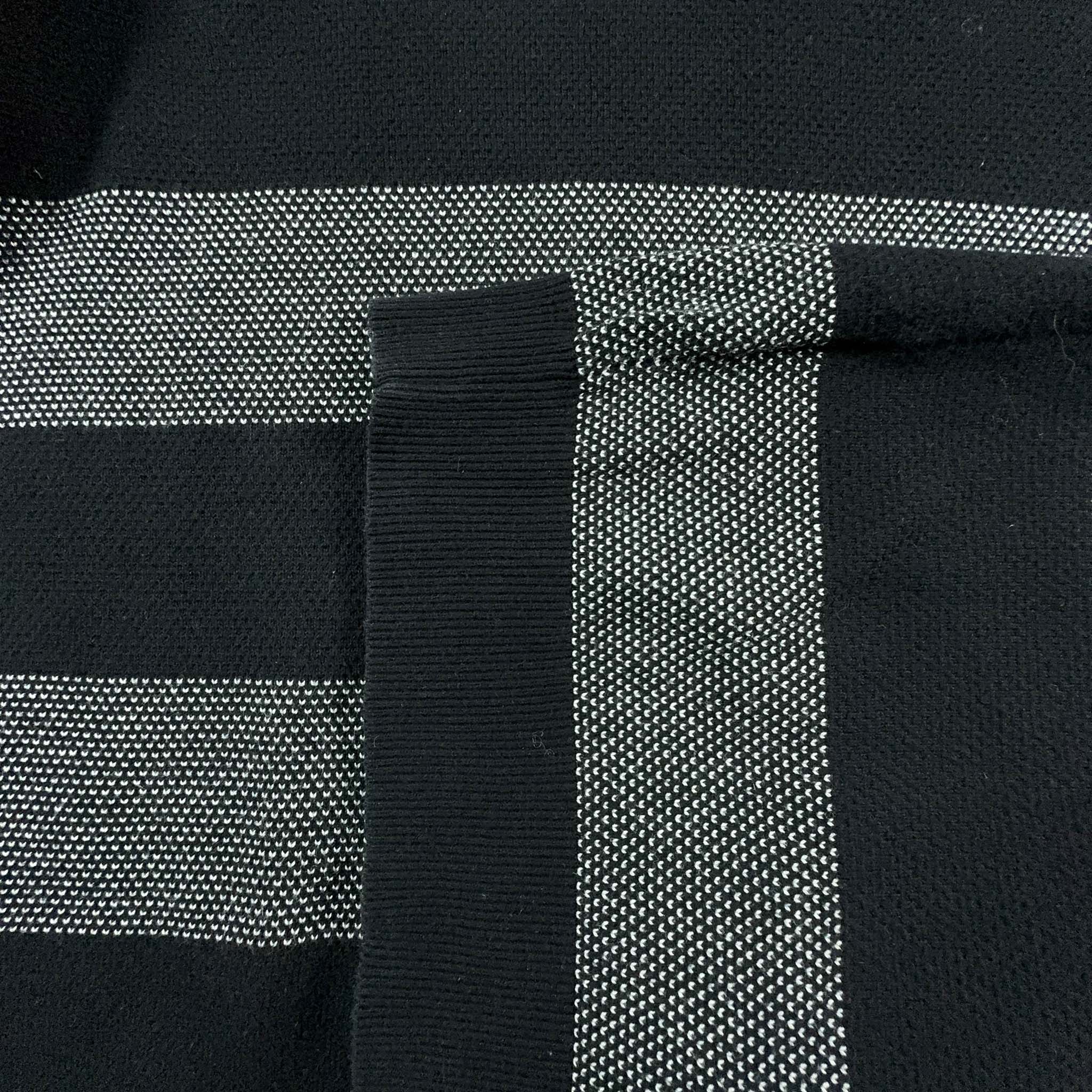 Maglione Carhartt a righe nero e grigio a girocollo in cotone - Taglia XL uomo