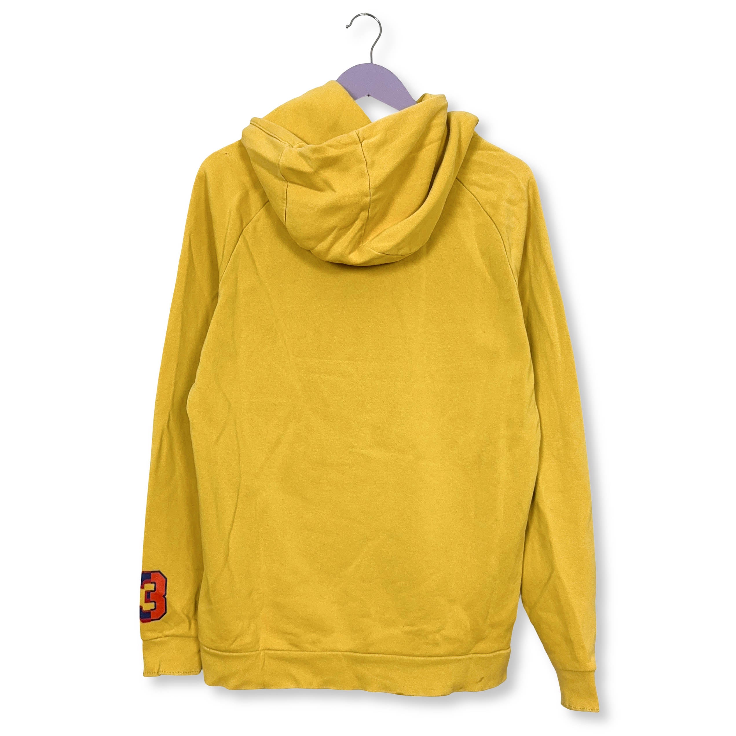 Felpa Jordan gialla con cappuccio 80% cotone - Taglia M uomo