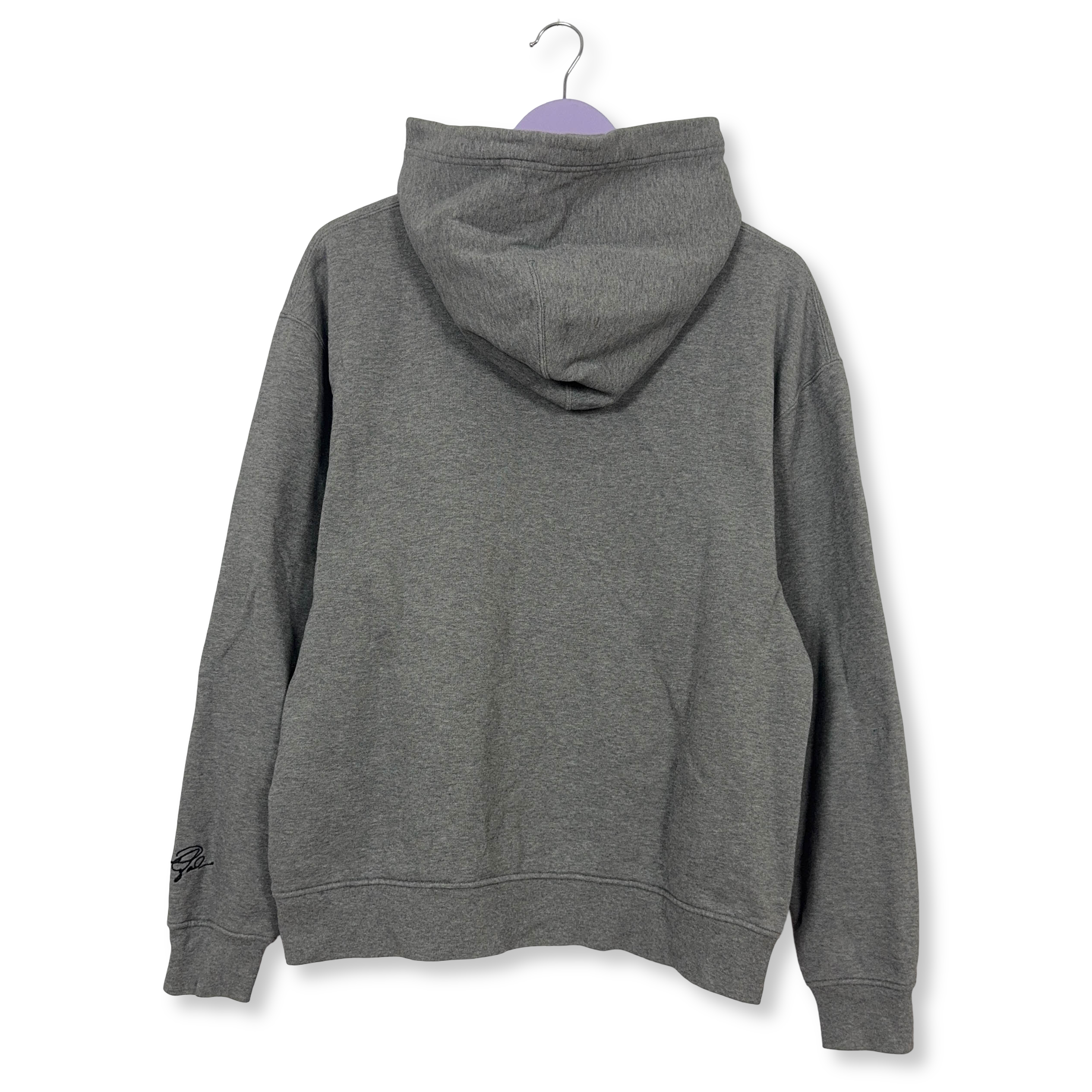 Felpa Jordan grigia con cappuccio 82% cotone - Taglia M uomo