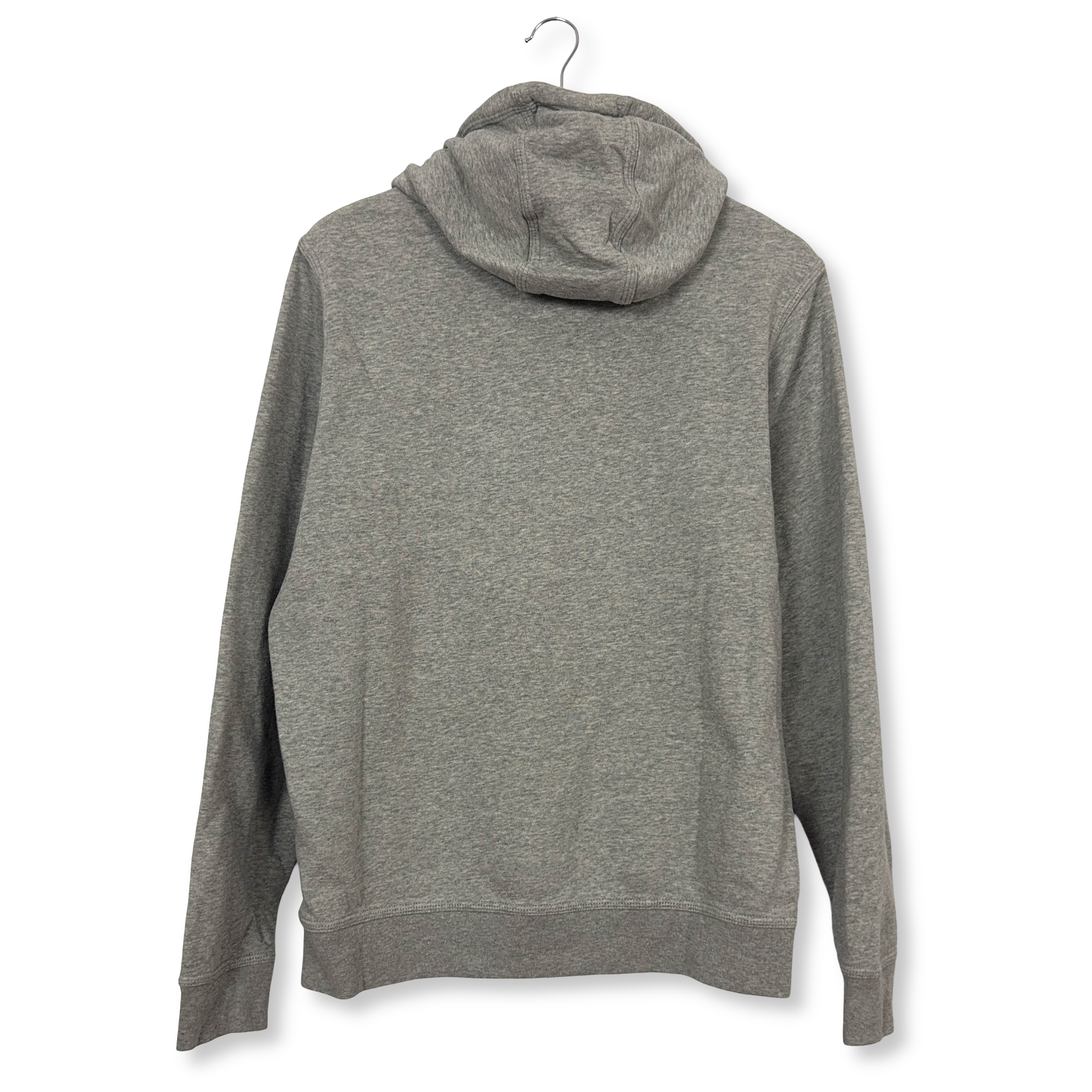 Felpa Nike grigia con cappuccio e ricamo - Taglia M/L uomo