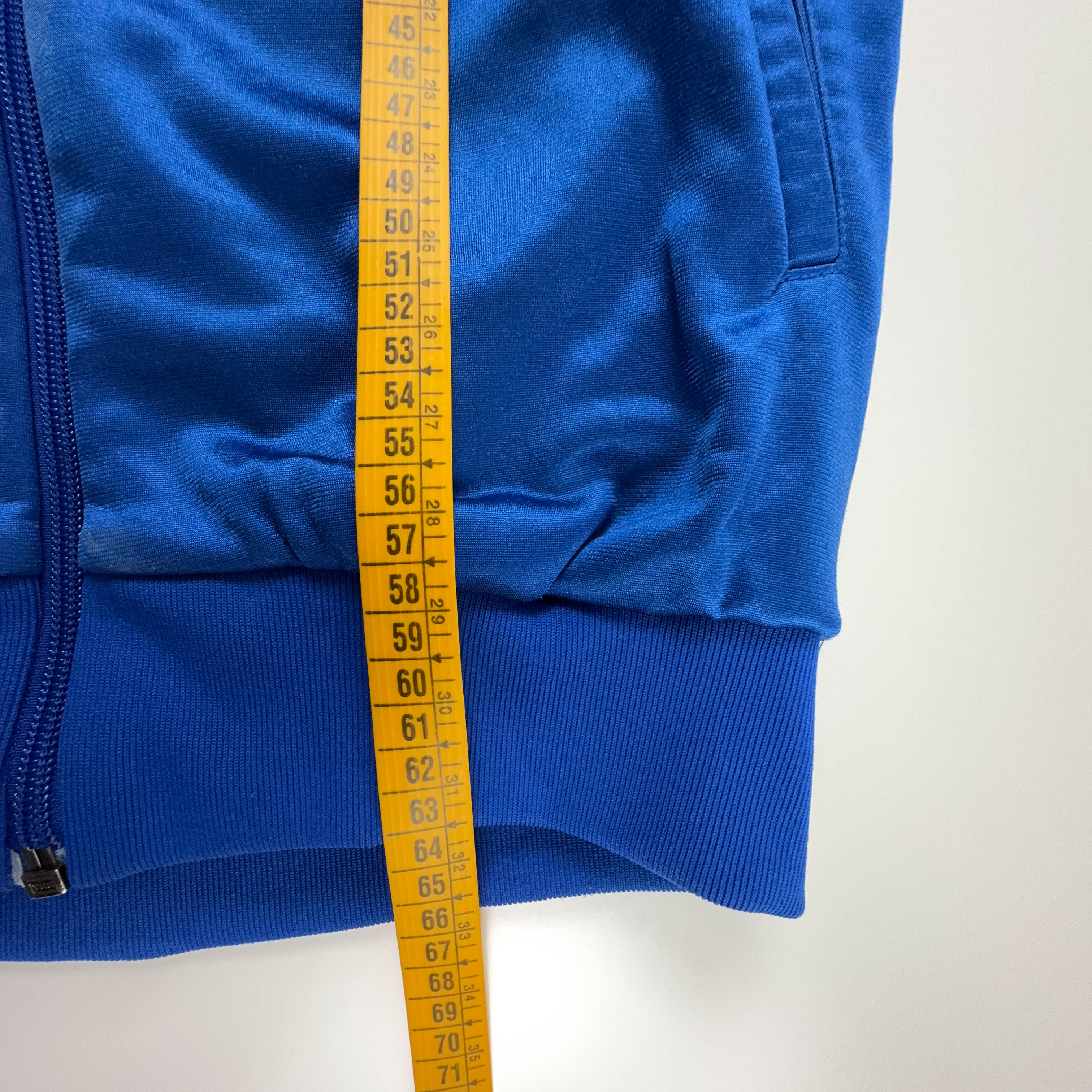 Felpa Asics Vintage blu con zip anni 90 - Taglia M/L uomo