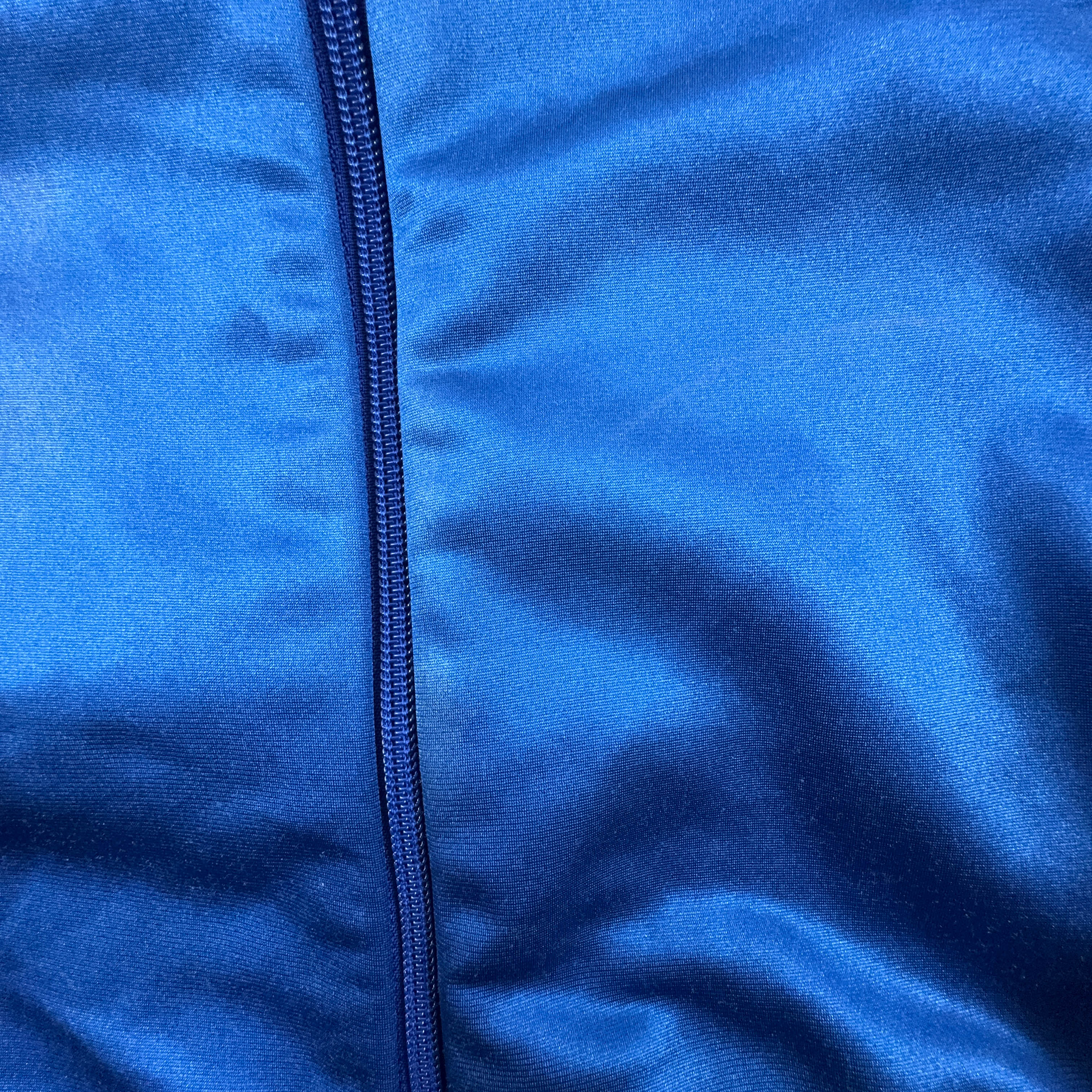 Felpa Asics Vintage blu con zip anni 90 - Taglia M/L uomo