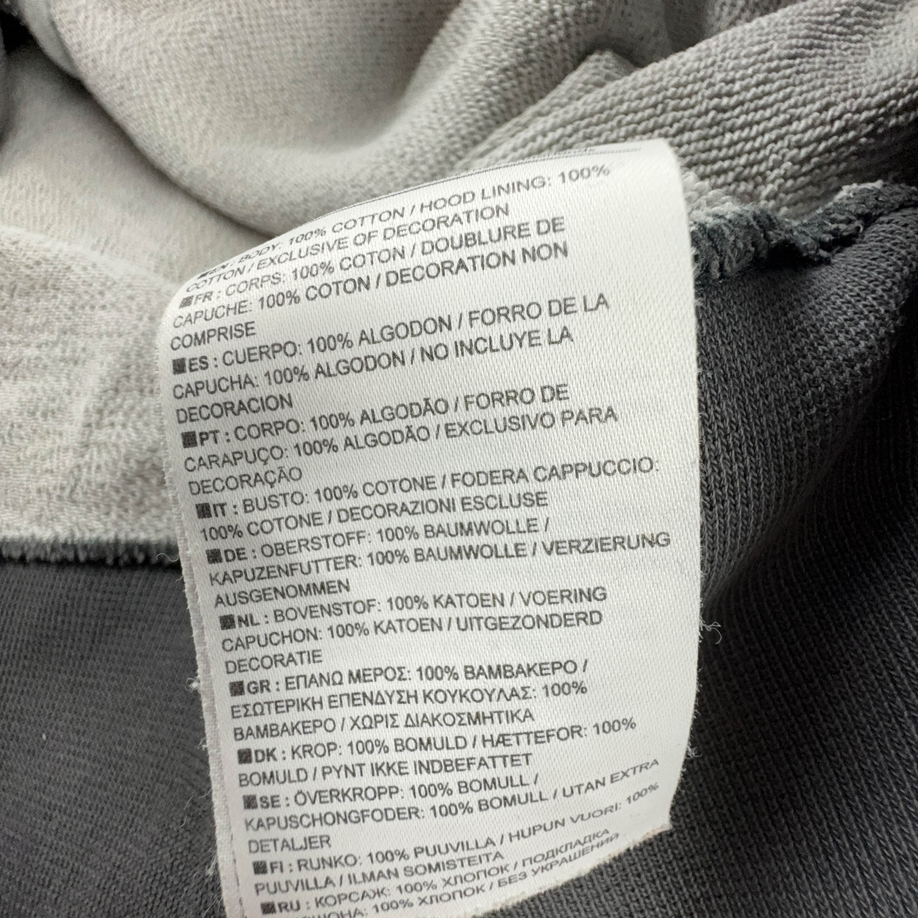 Felpa Nike Vintage grigia e viola con zip e cappuccio anni 2000 - Taglia S/M uomo