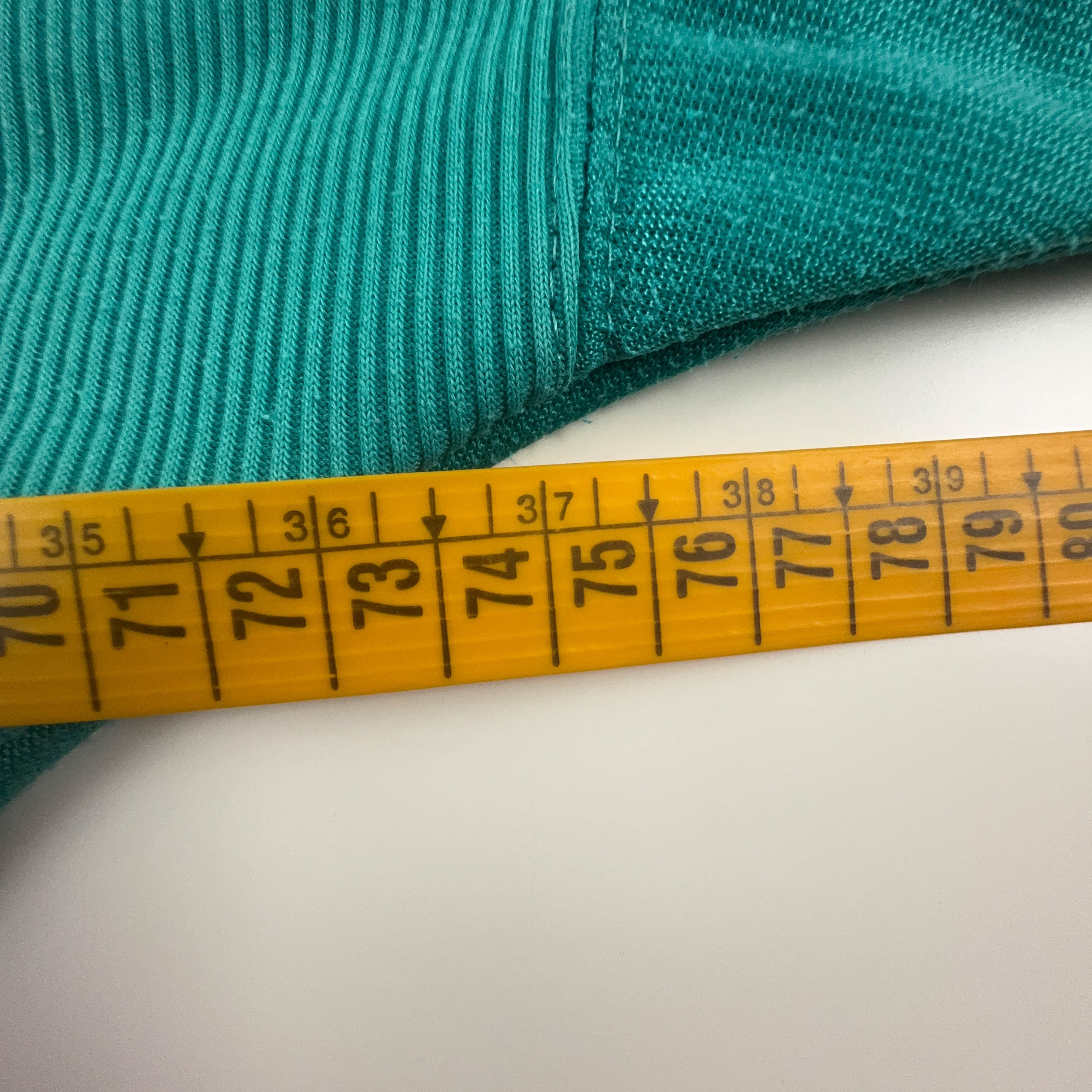 Felpa Puma Vintage verde acqua a girocollo 15% cotone anni 90 - Taglia 4 uomo