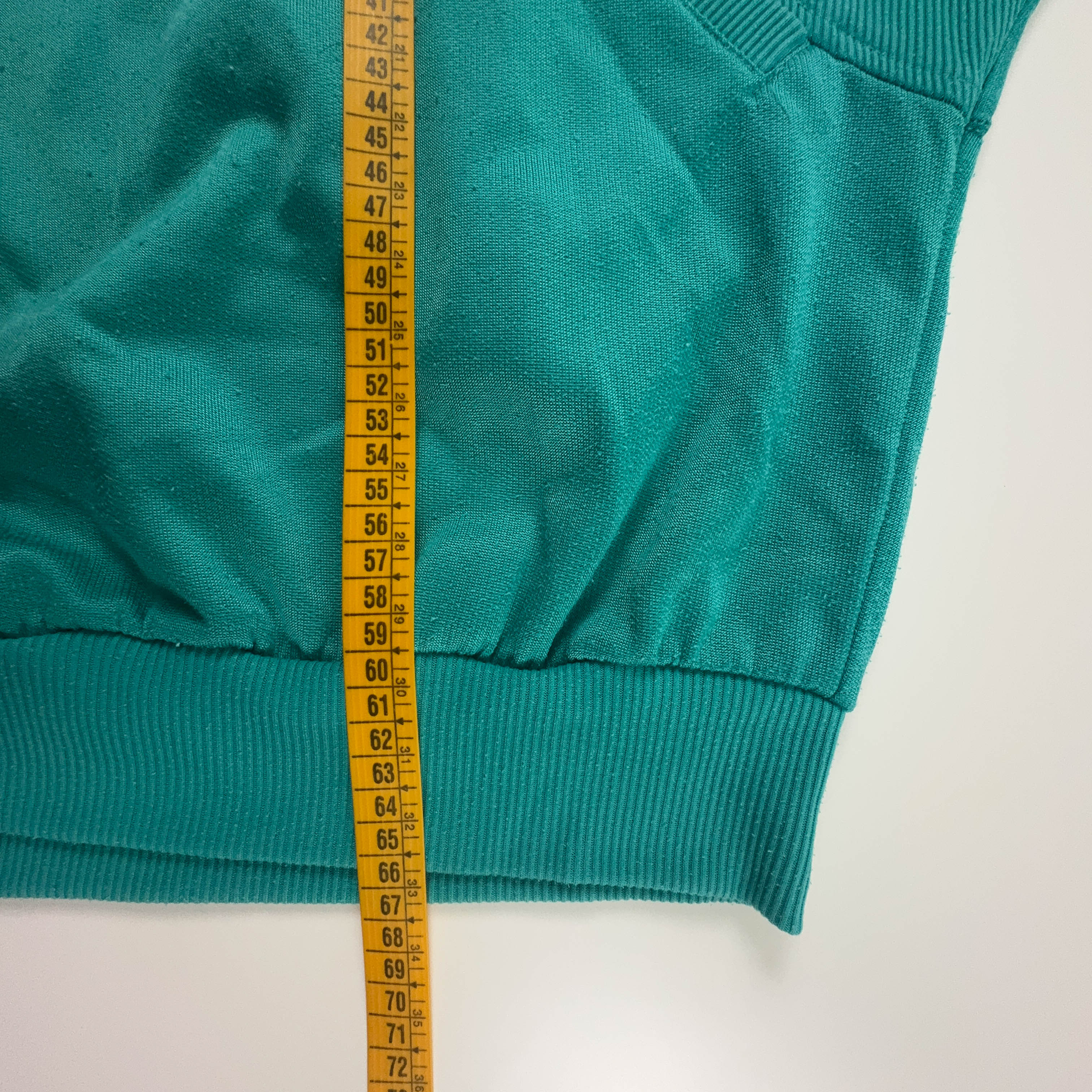 Felpa Puma Vintage verde acqua a girocollo 15% cotone anni 90 - Taglia 4 uomo