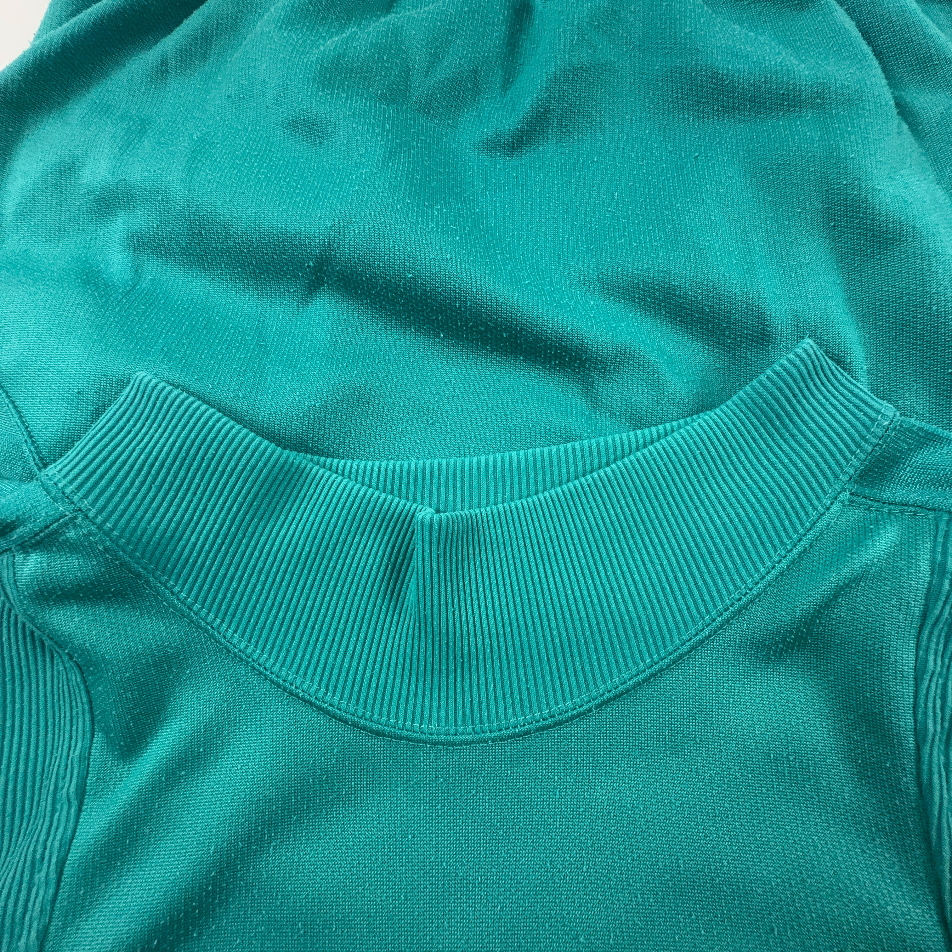 Felpa Puma Vintage verde acqua a girocollo 15% cotone anni 90 - Taglia 4 uomo