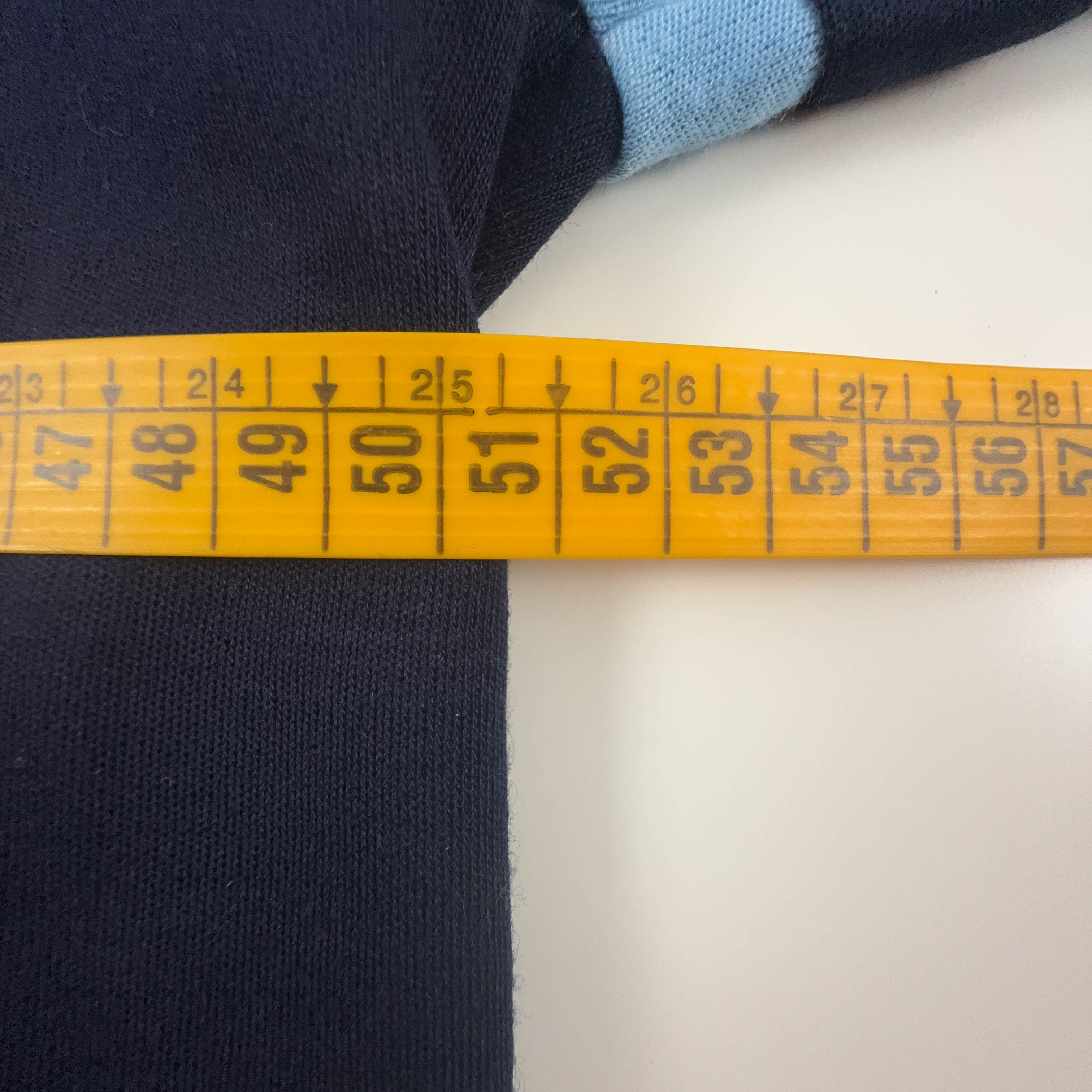 Felpa Ellesse Vintage blu e azzurra con zip 30% lana anni 90 - Taglia 46 uomo