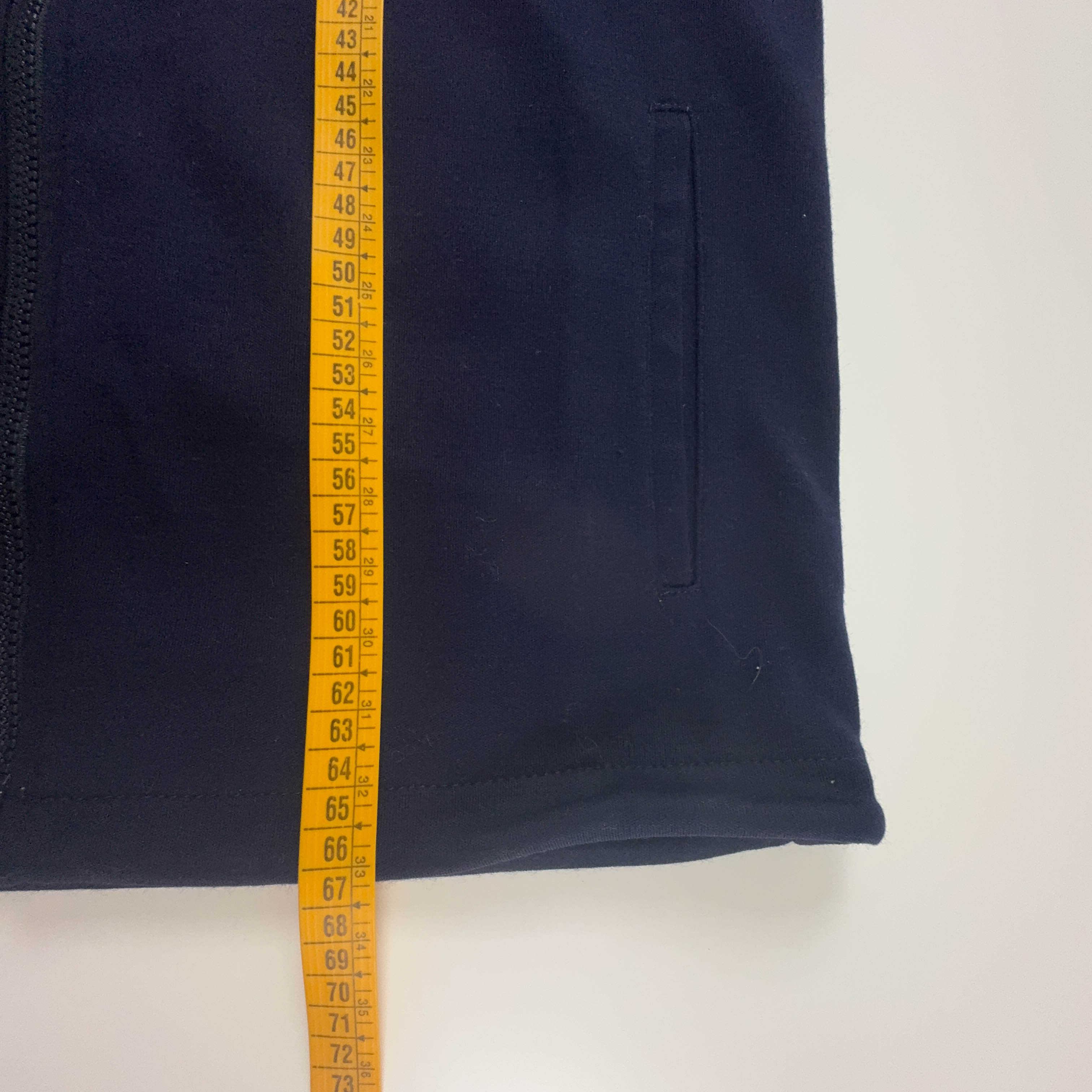 Felpa Ellesse Vintage blu e azzurra con zip 30% lana anni 90 - Taglia 46 uomo