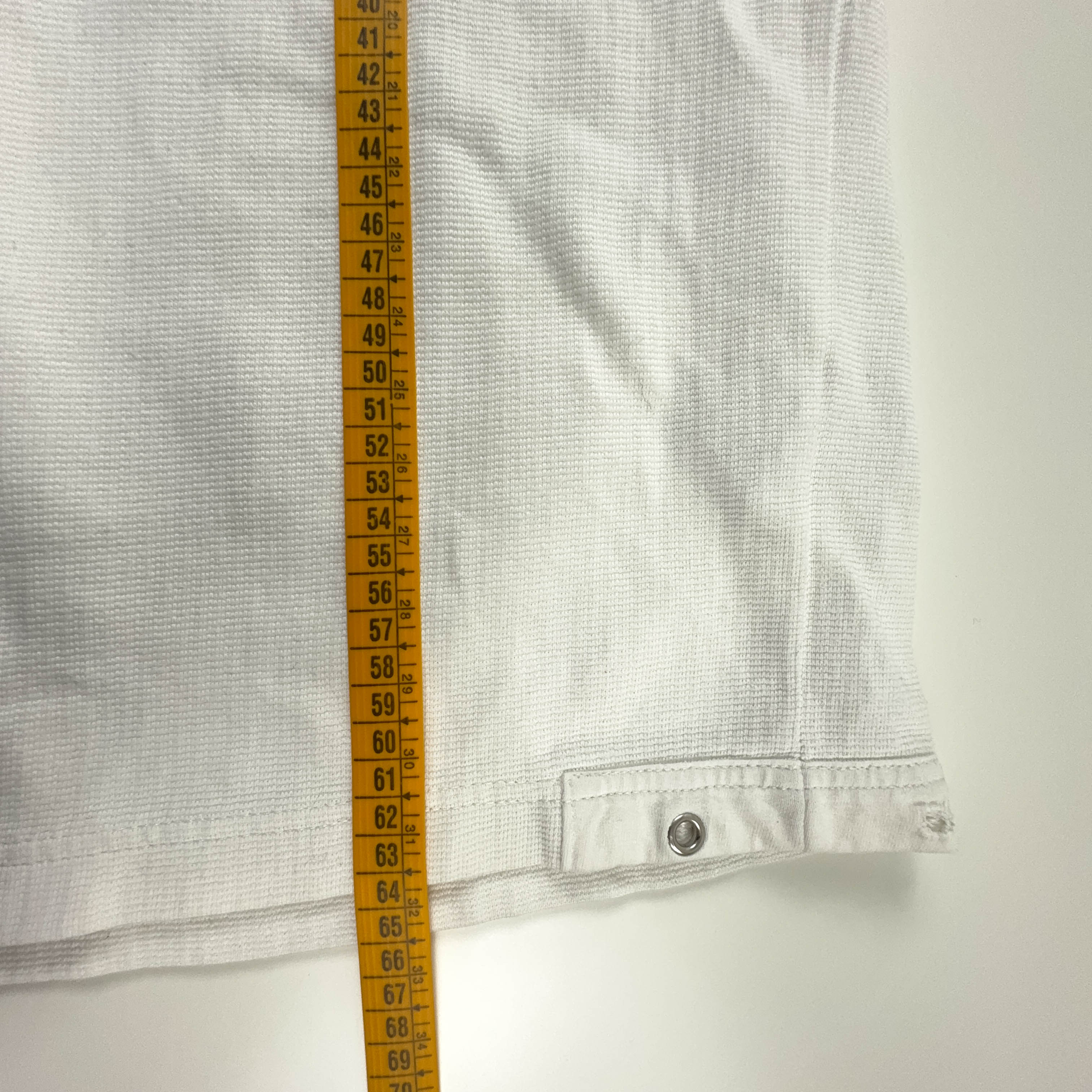 Felpa Champion Vintage bianca quarter zip con taschino anni 2000 - Taglia L uomo