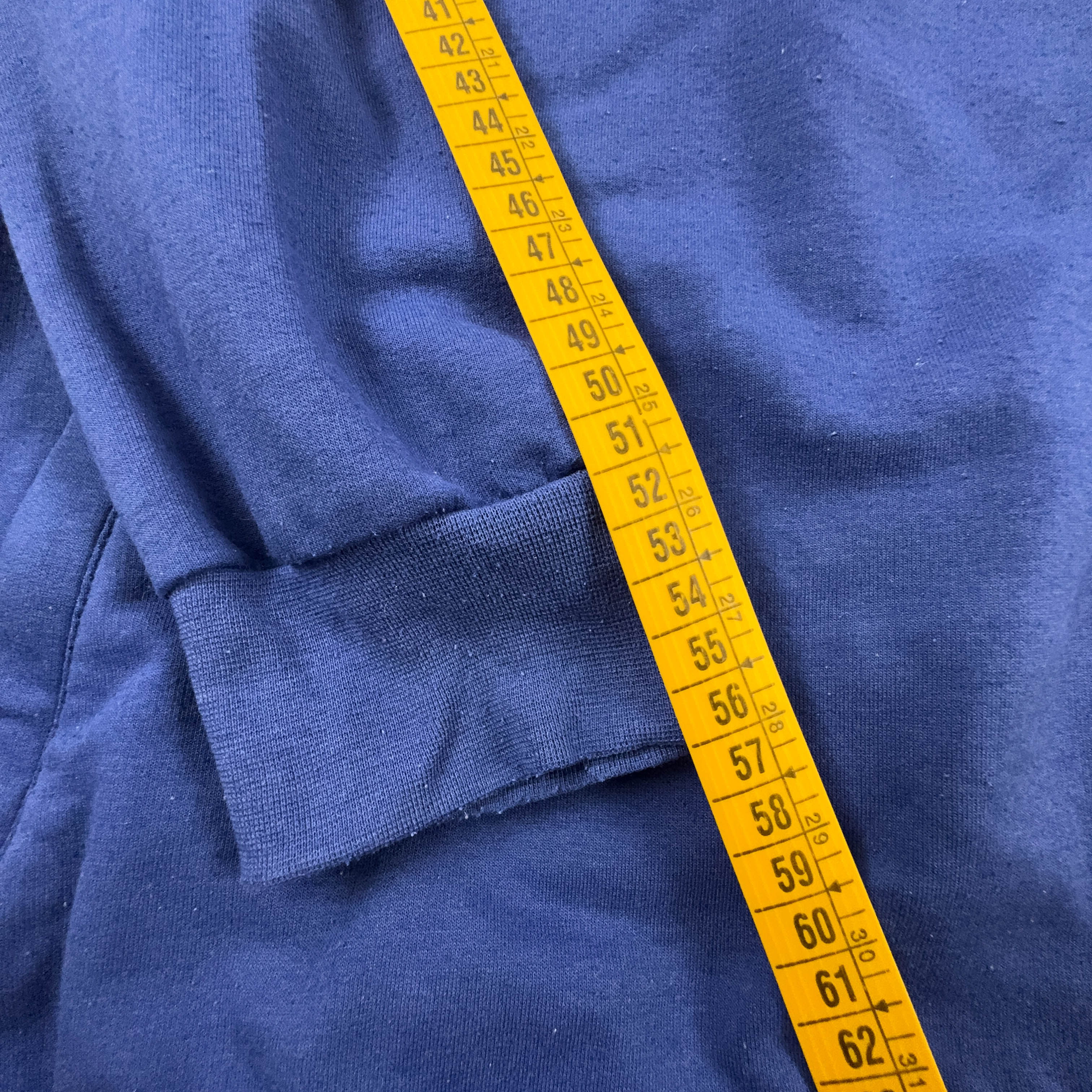 Felpa Lotto Vintage blu con zip anni 90 - Taglia L/XL uomo