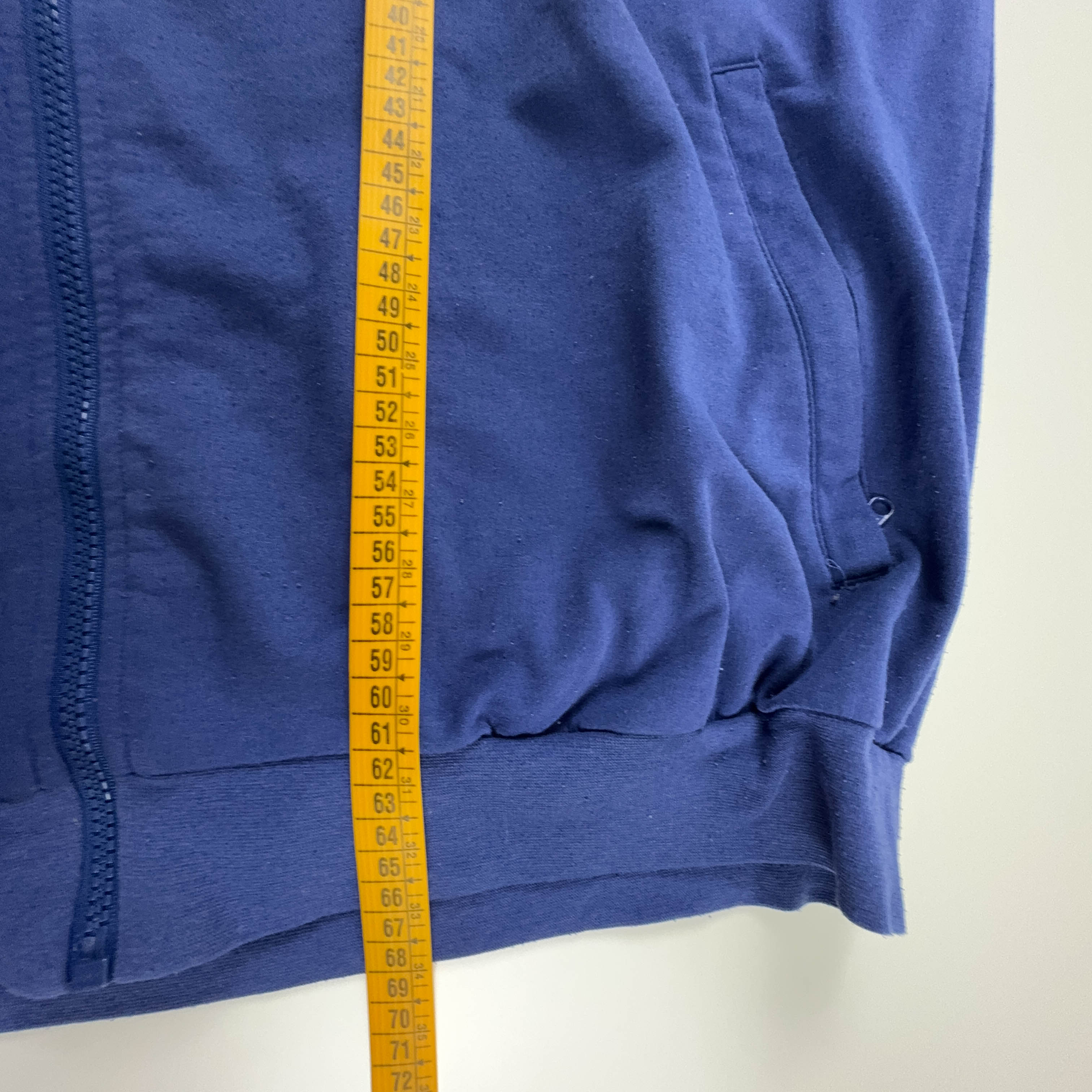 Felpa Lotto Vintage blu con zip anni 90 - Taglia L/XL uomo