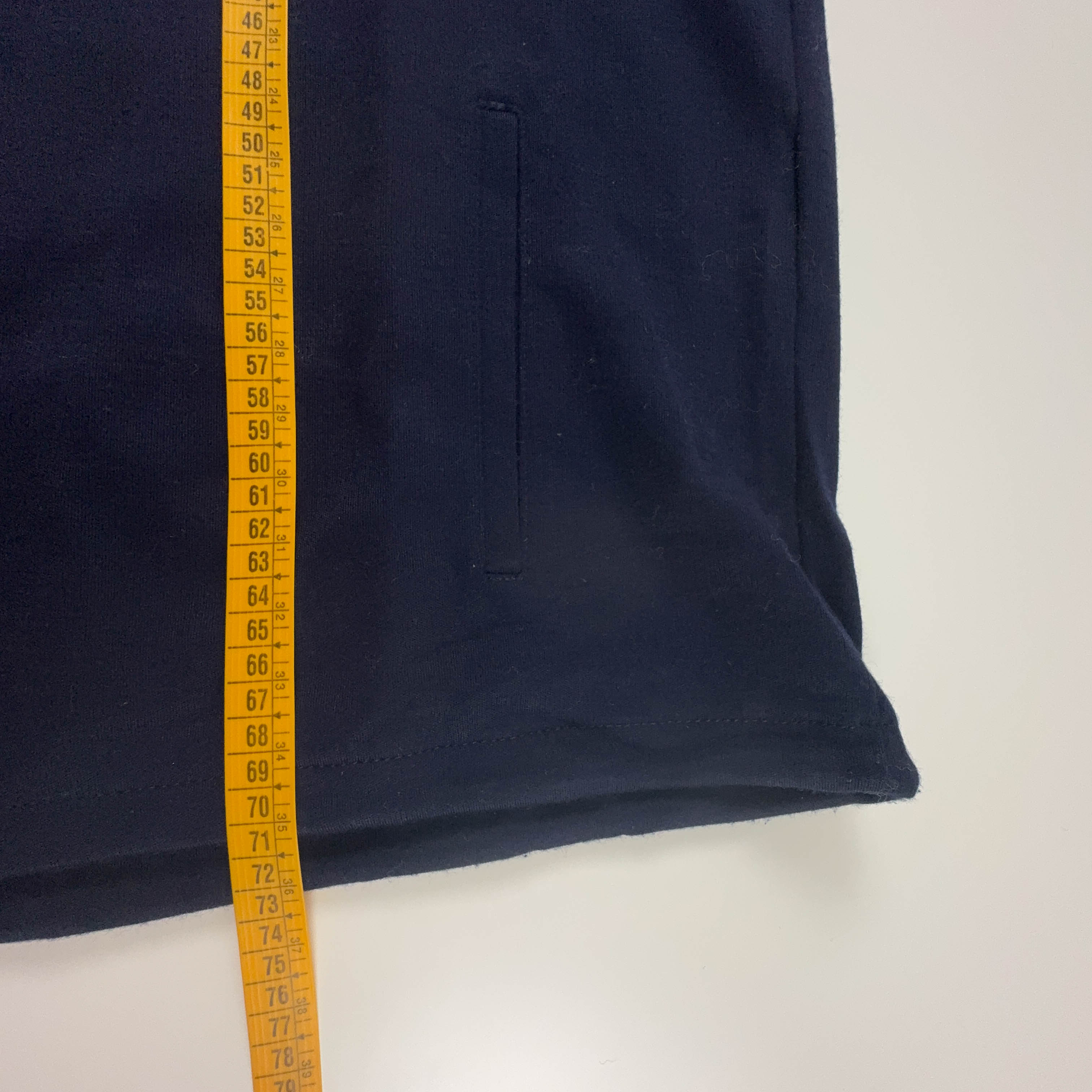 Felpa Ellesse Vintage blu e azzurra con zip 30% lana anni 90 - Taglia 54 uomo