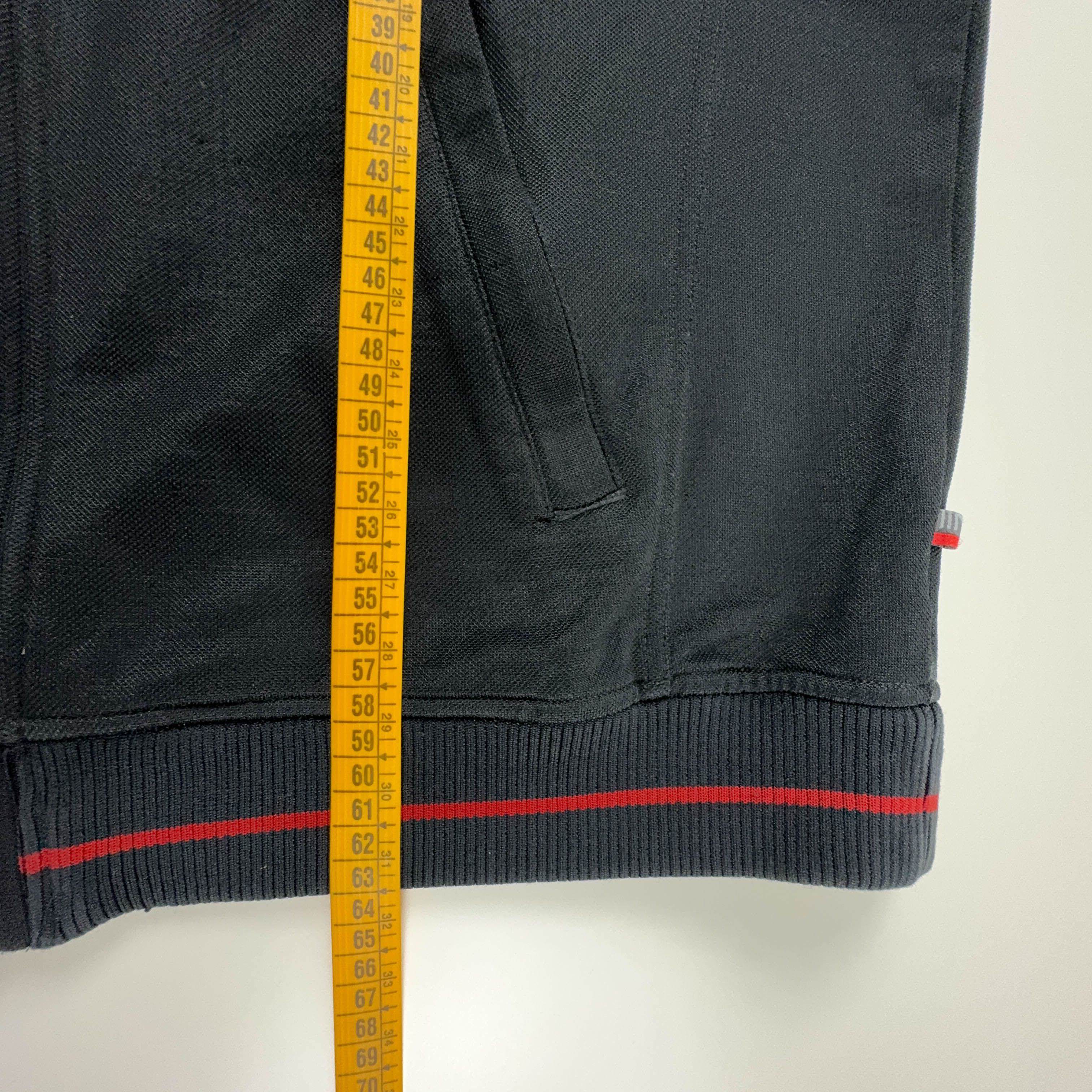 Felpa Adidas Vintage nera con zip anni 2000 - Taglia D5 F174 uomo