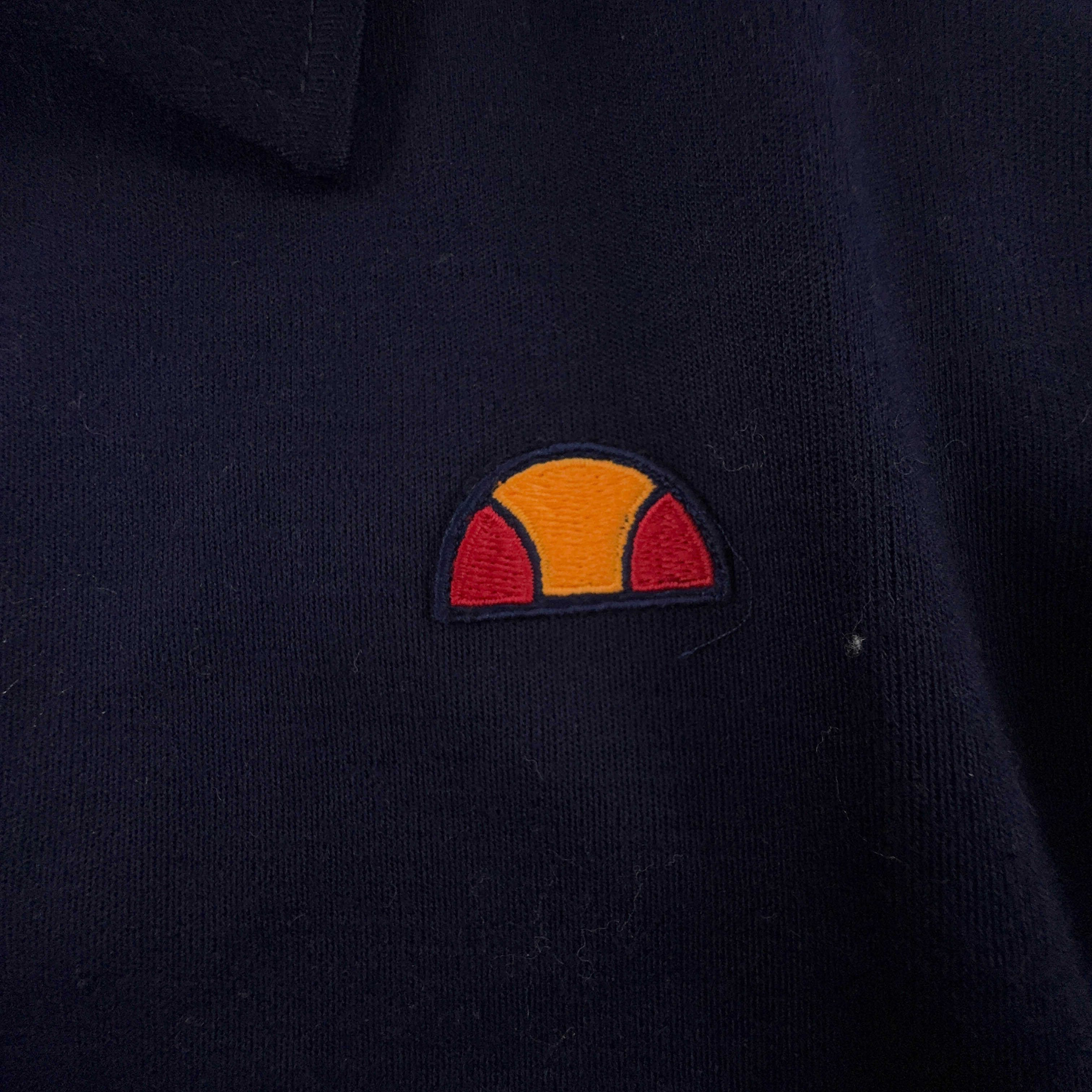 Felpa Ellesse Vintage blu e azzurra con zip 30% lana anni 90 - Taglia 54 uomo