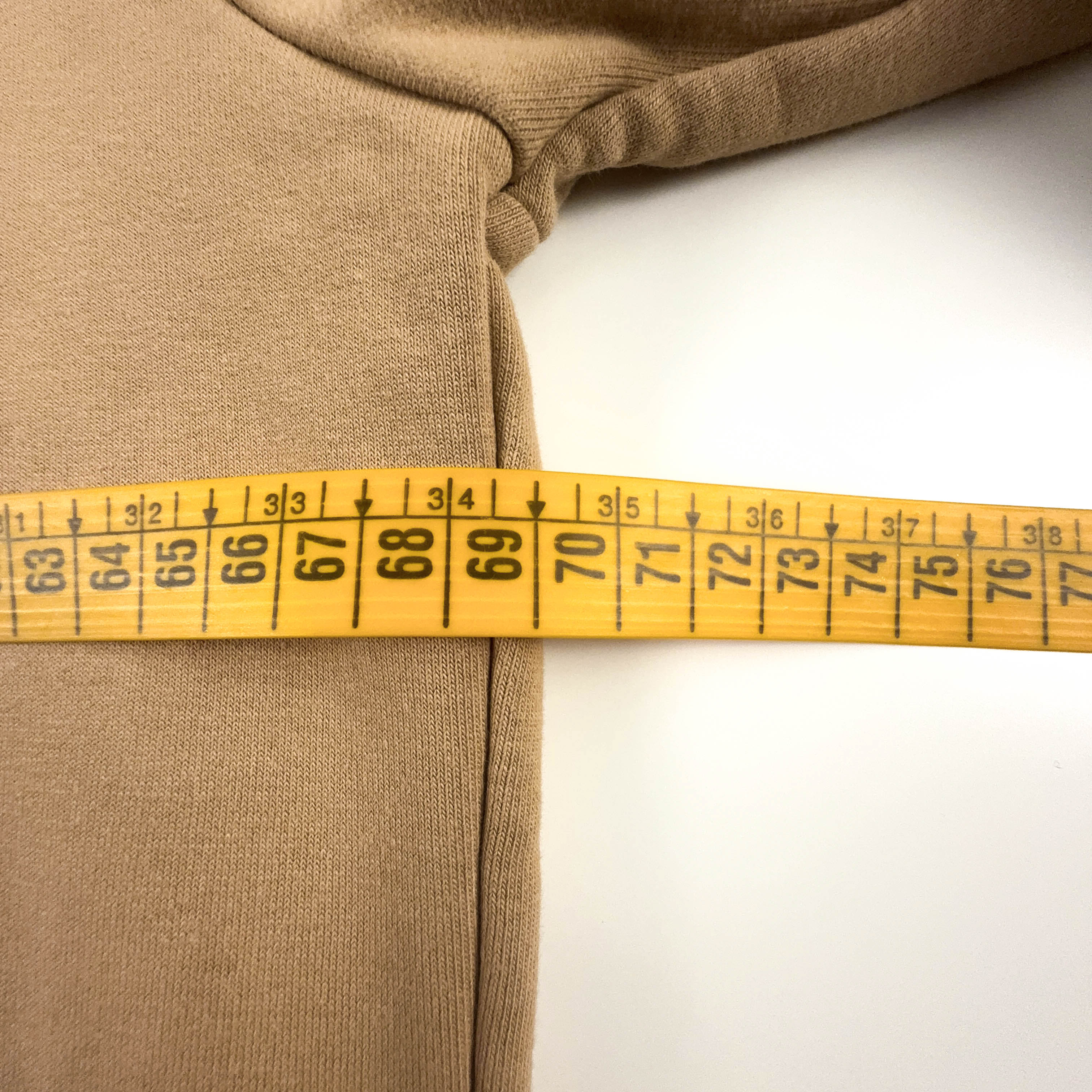 Felpa Kani marrone chiaro con cappuccio e ricamo 80% cotone - Taglia XL uomo