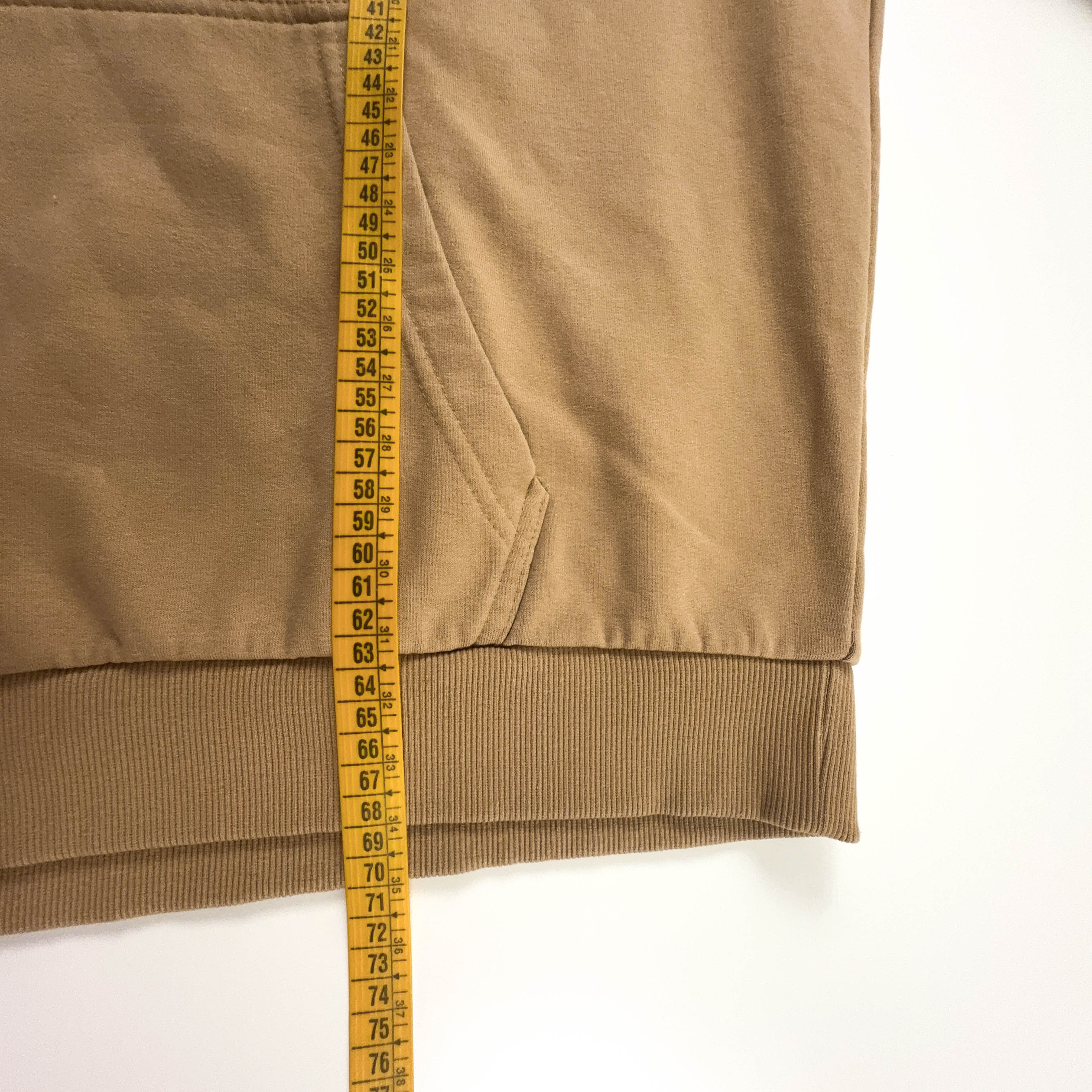 Felpa Kani marrone chiaro con cappuccio e ricamo 80% cotone - Taglia XL uomo