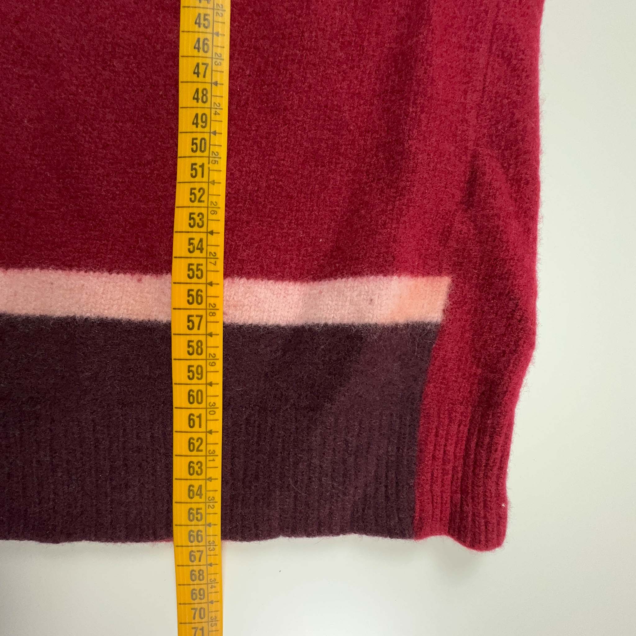 Maglione Woolrich rosso 100% lana a girocollo - Taglia M uomo