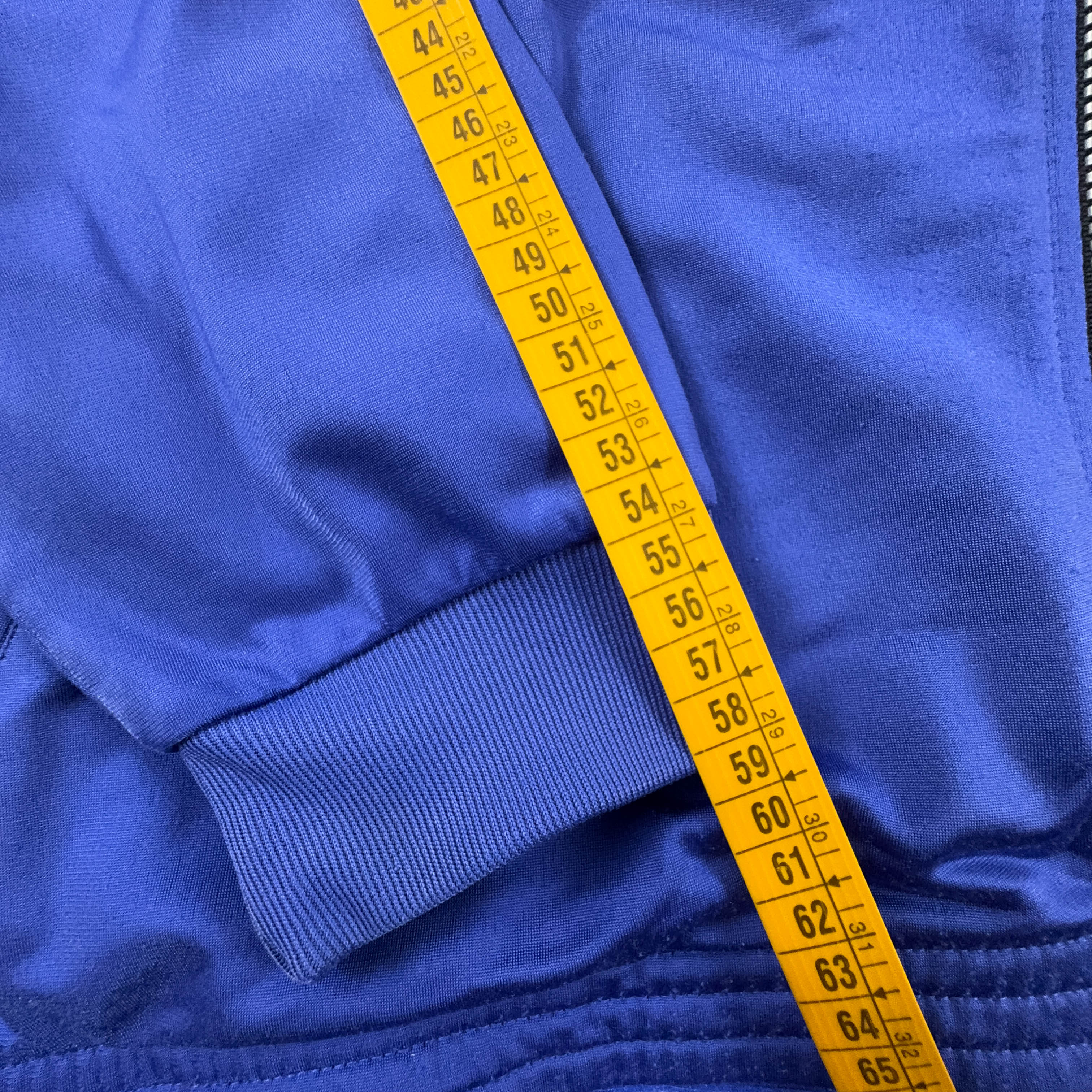 Felpa Reebok The Pump blu con zip e ricami anni 90 - Taglia XL uomo